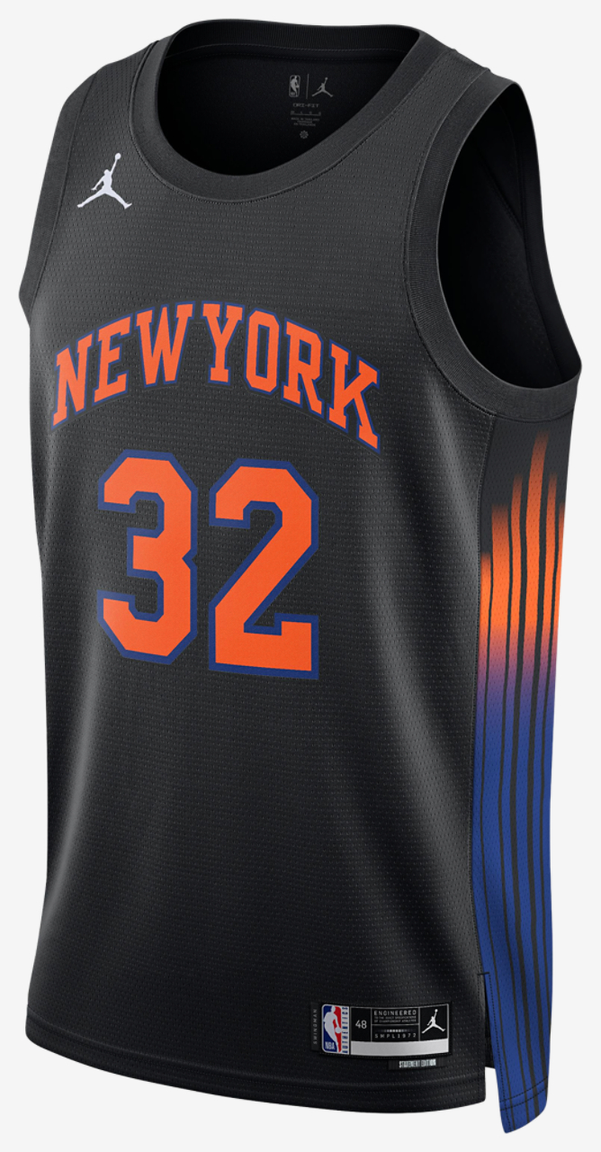 Nike Knicks Dri-FIT STM 25 Swingman Jersey Image 1 of 2. Tap to open photo gallery.