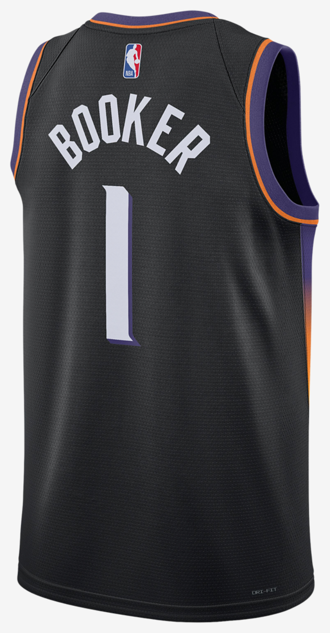 Nike Suns Dri-FIT STM 25 Swingman Jersey Image 2 of 2. Tap to open photo gallery.