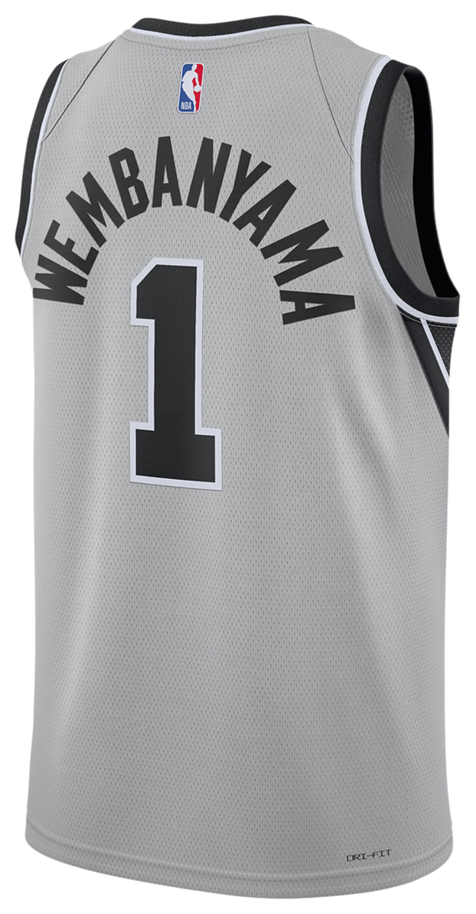 Nike Spurs Dri-FIT STM 25 Swingman Jersey Image 2 of 2. Tap to open photo gallery.