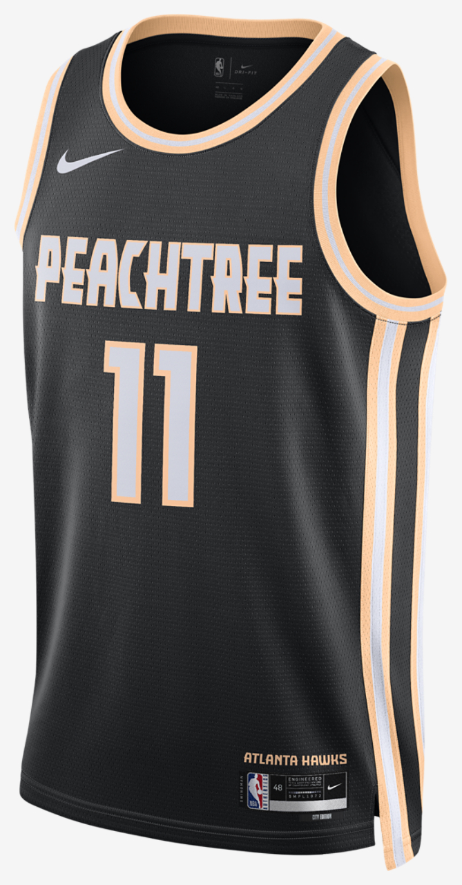 Nike Hawks Dri-FIT Swingman City Edition Jersey Image 1 of 2. Tap to open photo gallery.