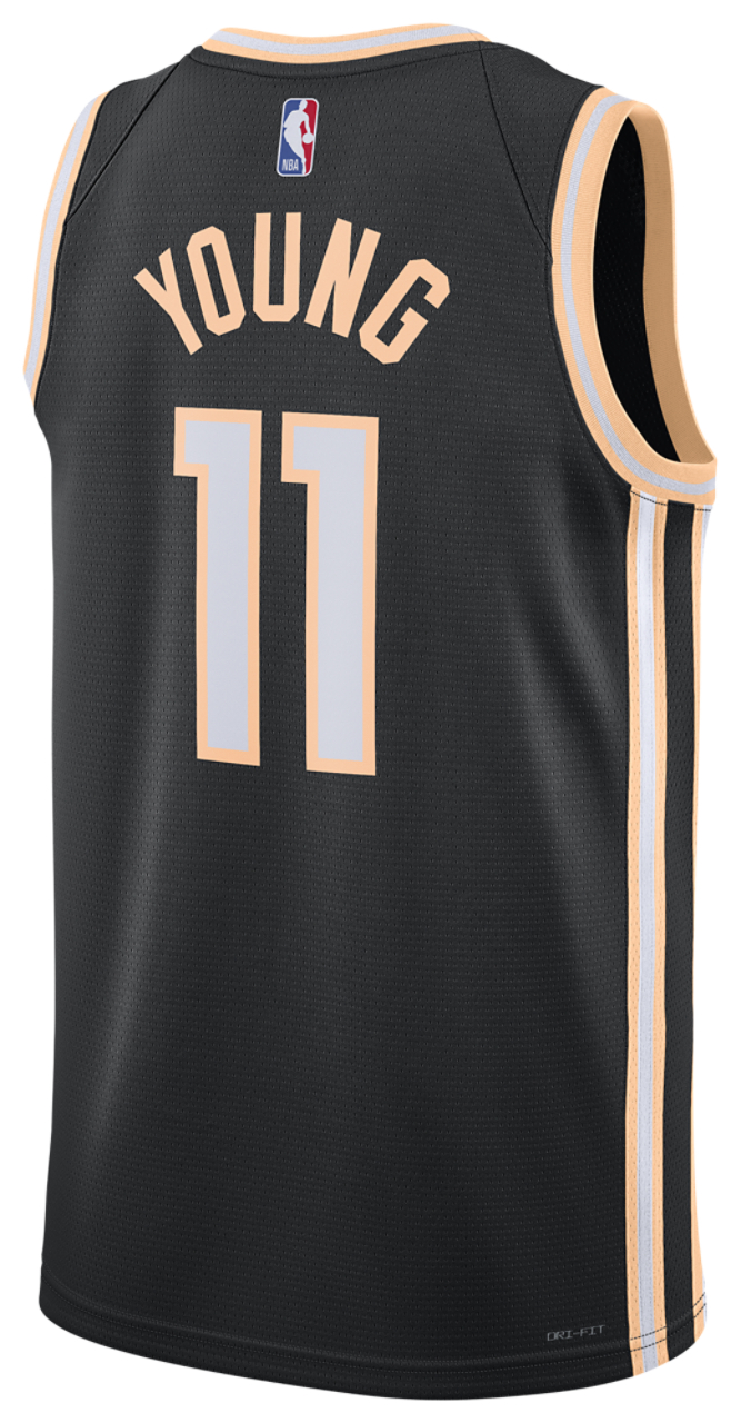 Nike Trae Young Atlanta Hawks City Edition NBA Swingman Jersey - Black