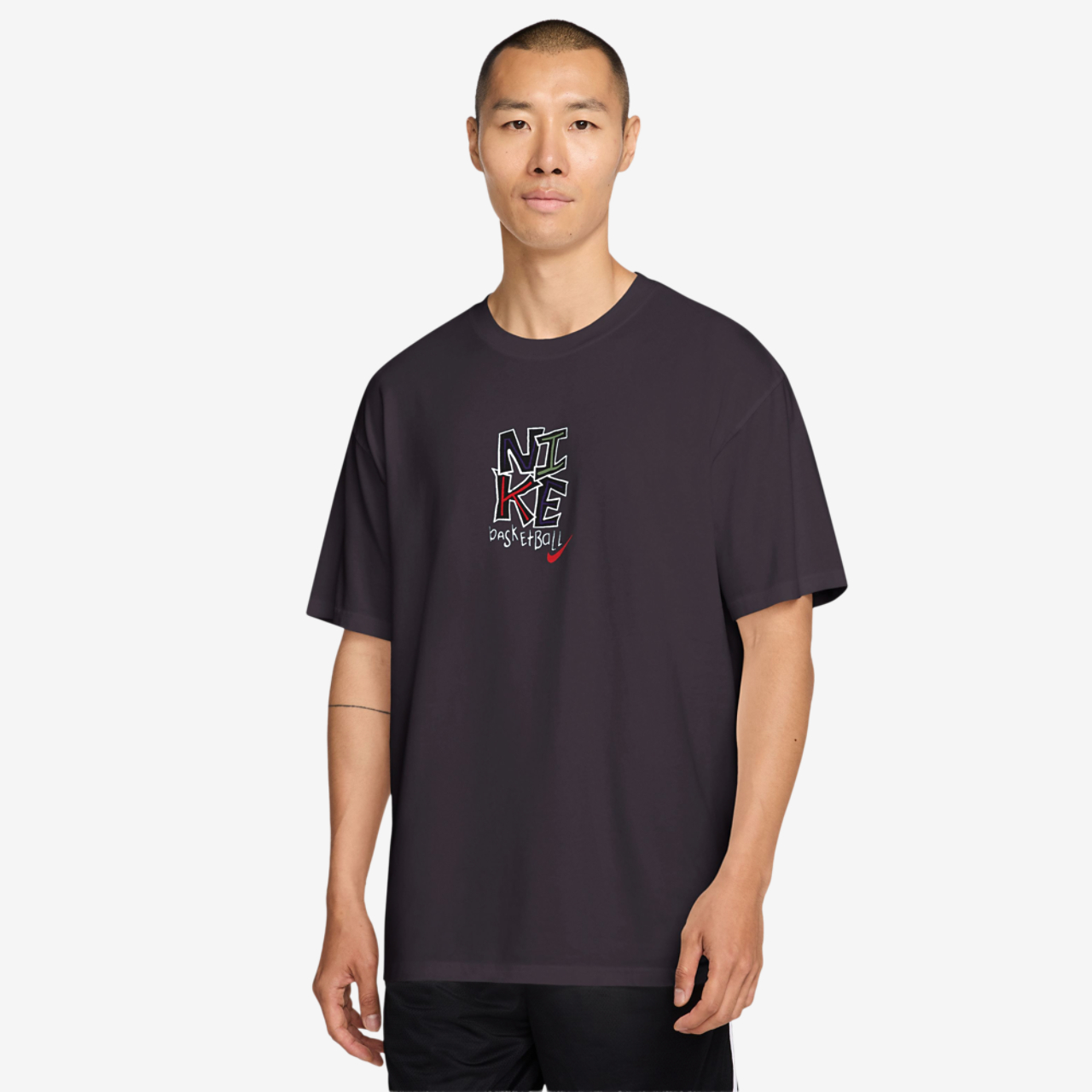 Nike M90 Summit Just Do It Basketball T-Shirt Image 1 of 3. Tap to open photo gallery.