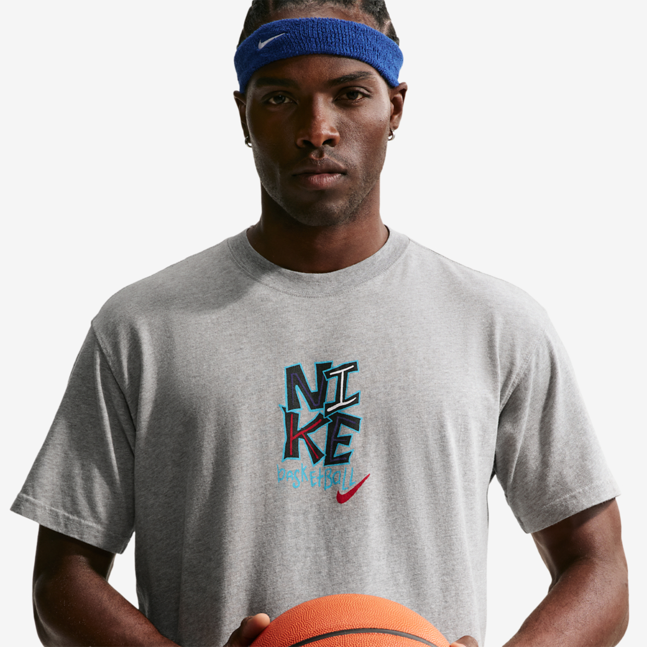 Nike M90 Summit Just Do It Basketball T-Shirt Image 1 of 4. Tap to open photo gallery.