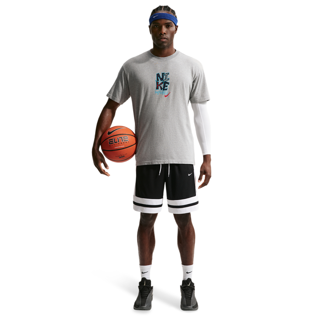 Nike M90 Summit Just Do It Basketball T-Shirt Image 3 of 4. Tap to open photo gallery.