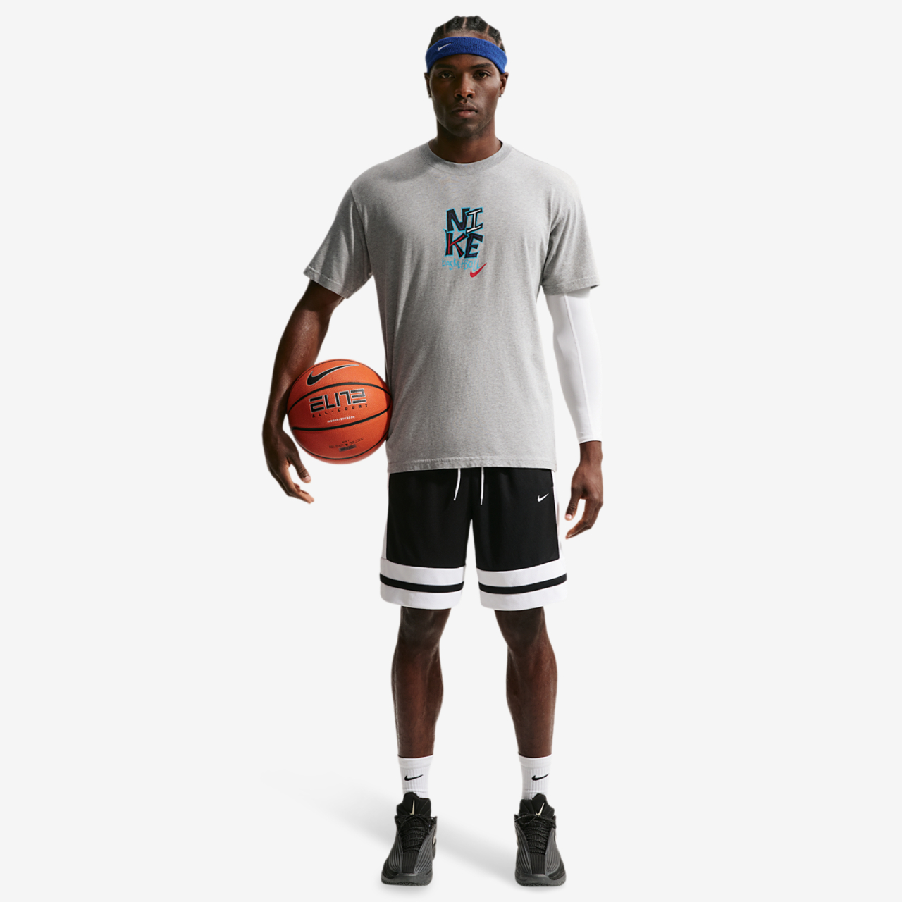 Nike M90 Summit Just Do It Basketball T-Shirt Image 3 of 4. Tap to open photo gallery.