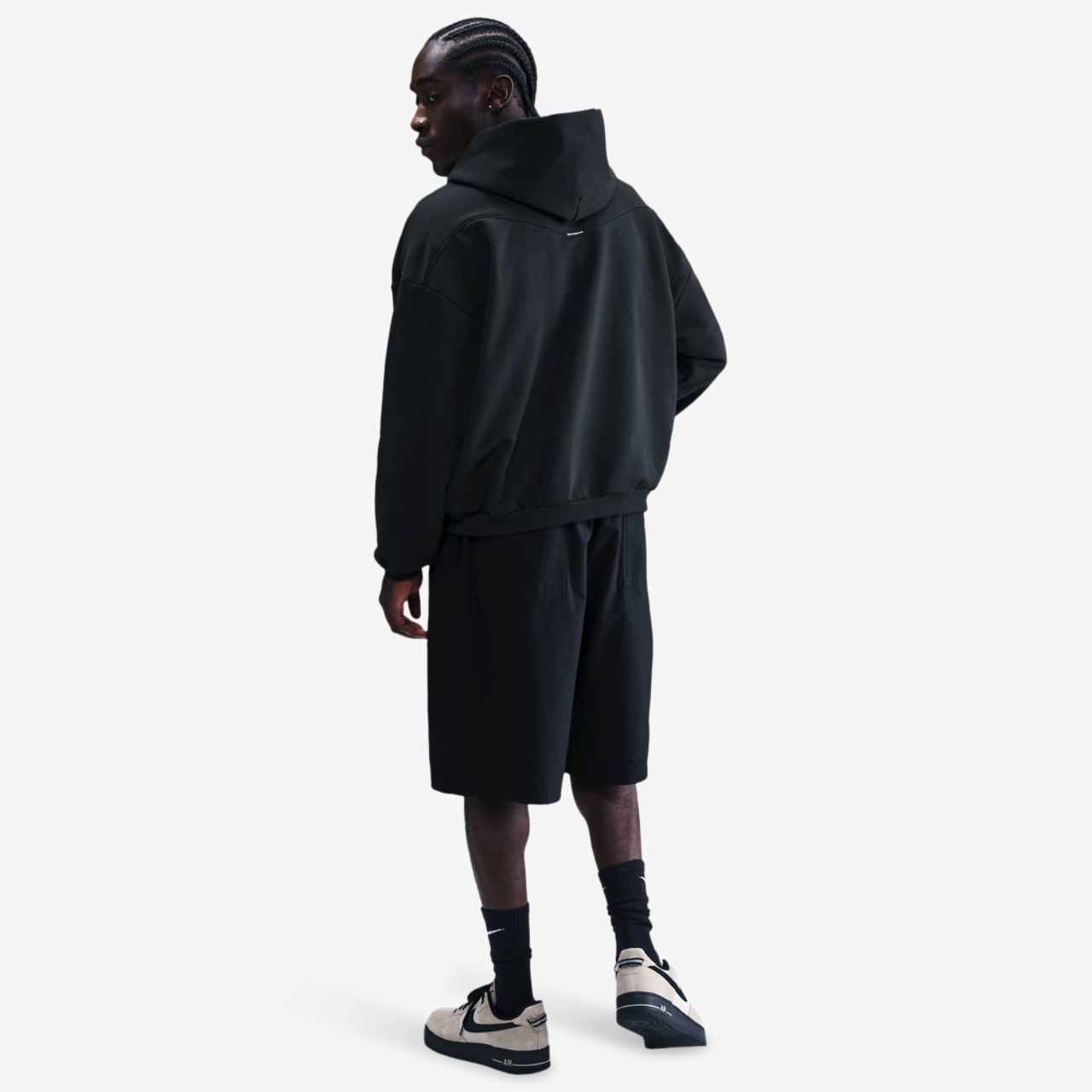 Nike Standard Issue Brushed Pullover Hoodie Image 5 of 5. Tap to open photo gallery.