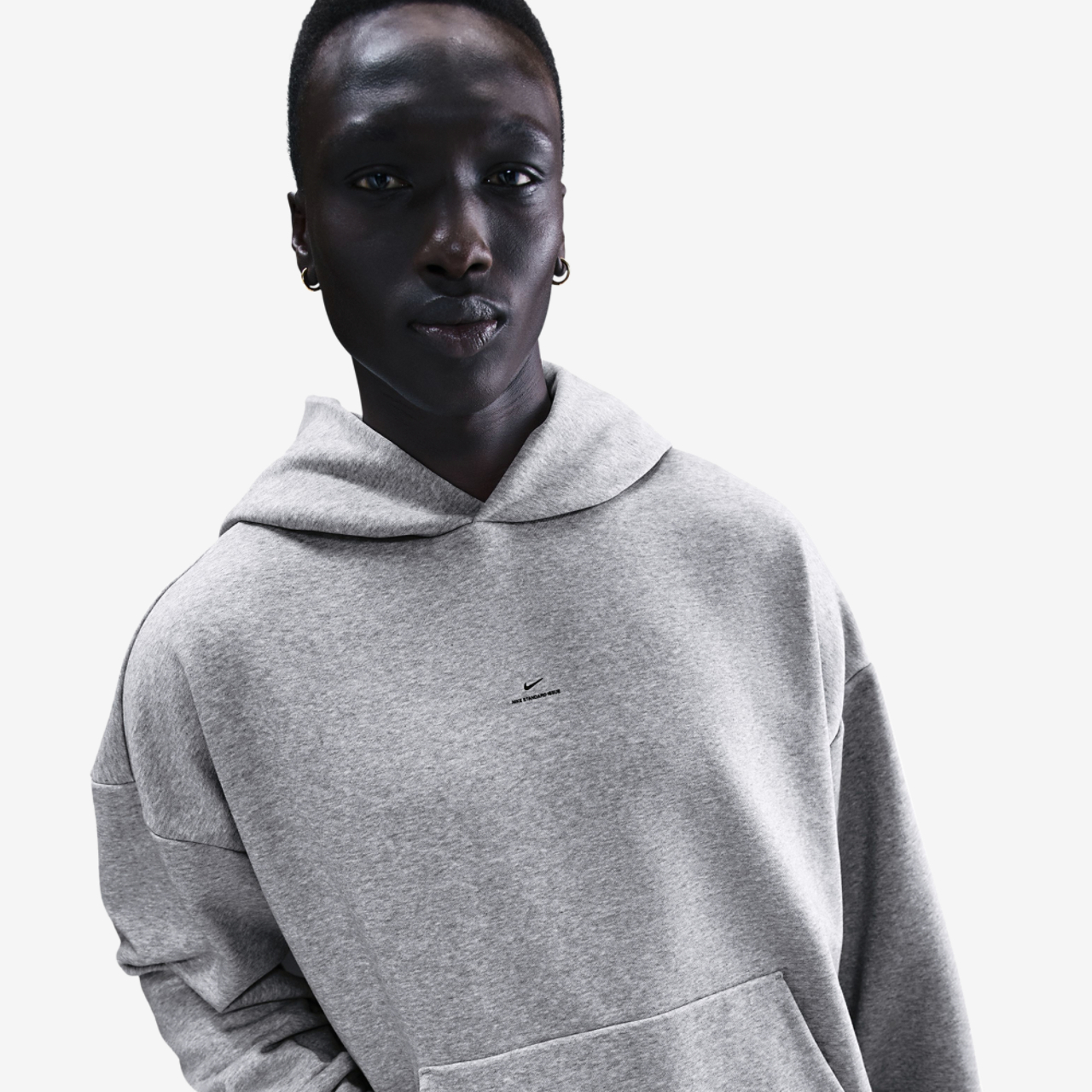 Nike Standard Issue Brushed Pullover Hoodie Image 1 of 3. Tap to open photo gallery.