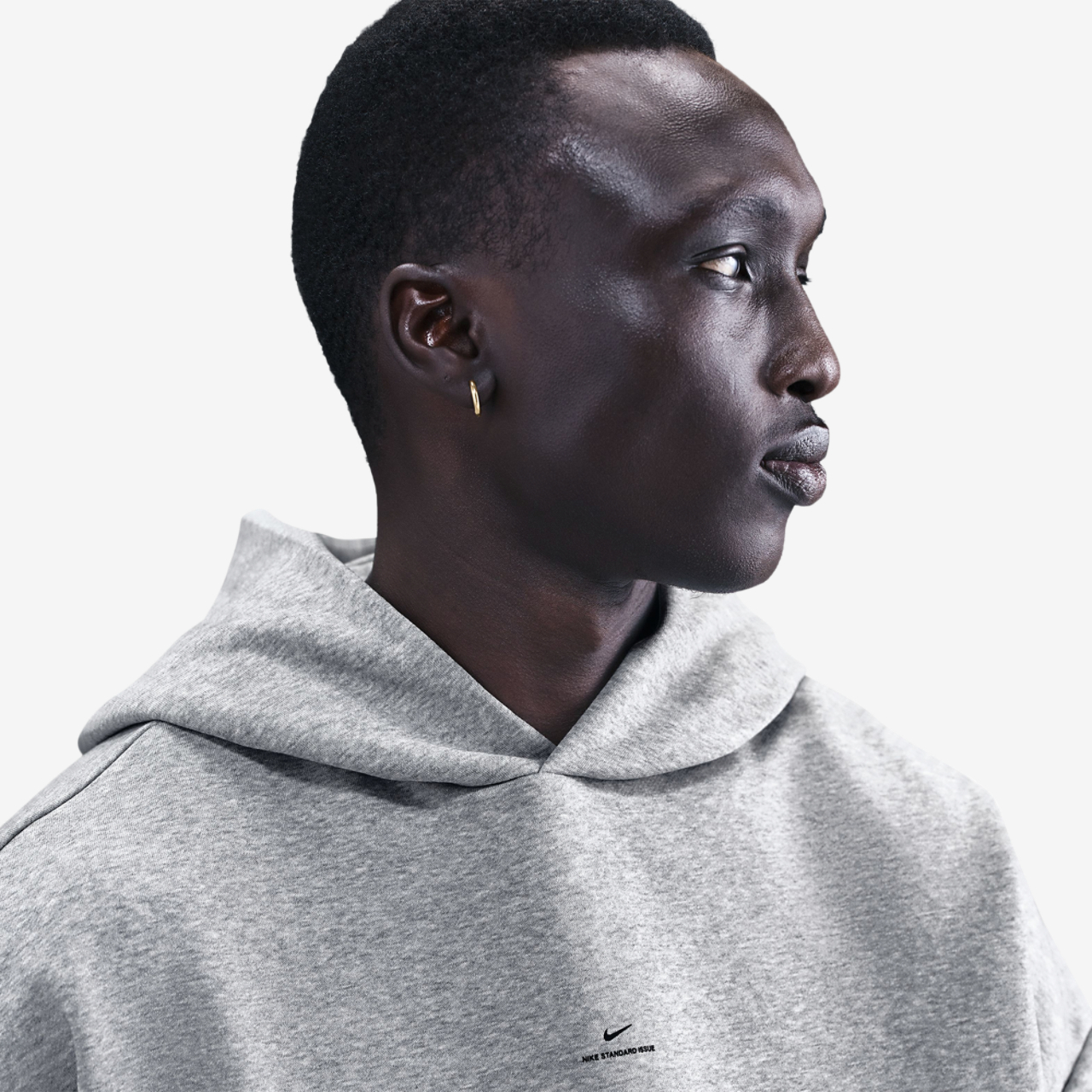 Nike Standard Issue Brushed Pullover Hoodie Image 3 of 3. Tap to open photo gallery.