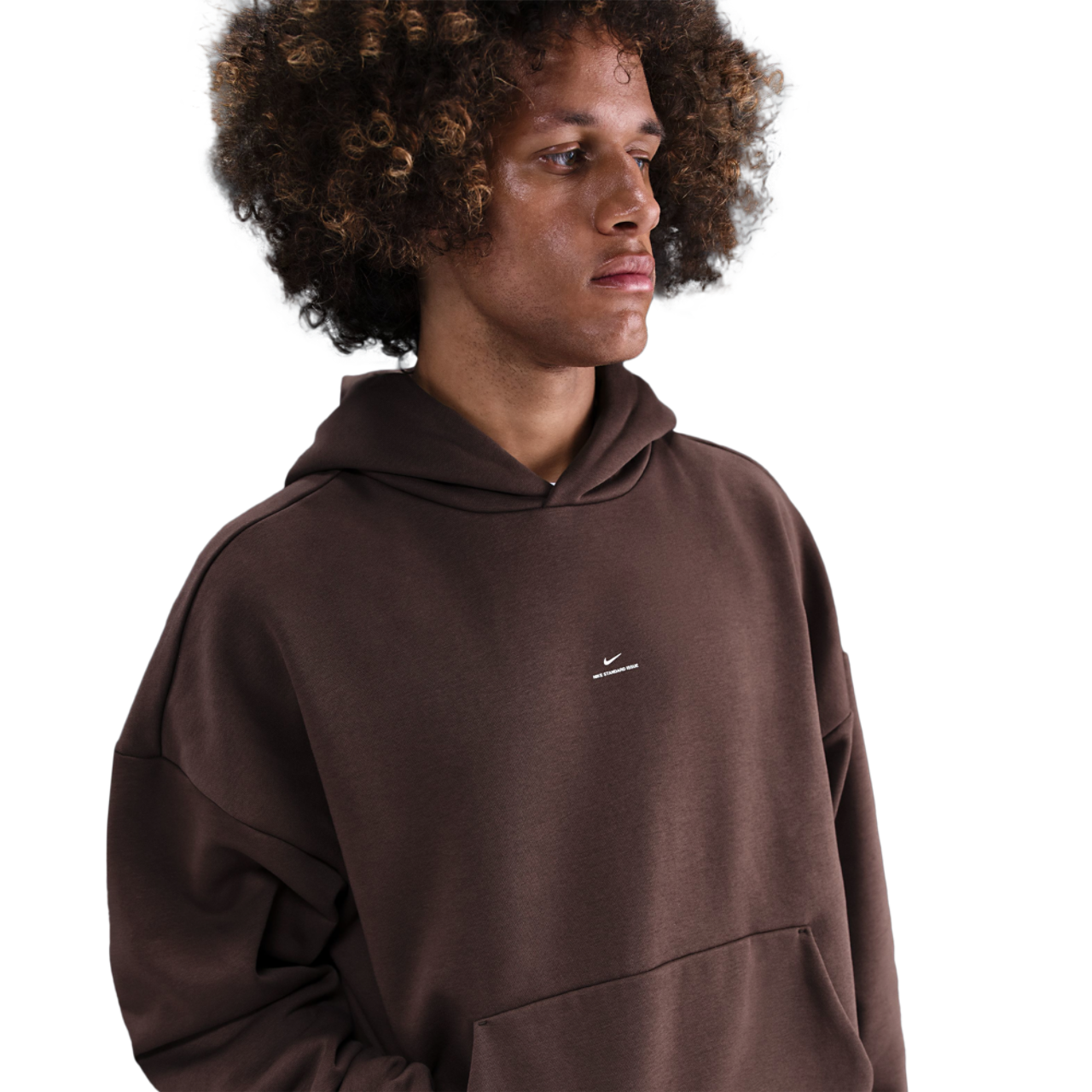 Nike Standard Issue Brushed Pullover Hoodie Image 1 of 3. Tap to open photo gallery.
