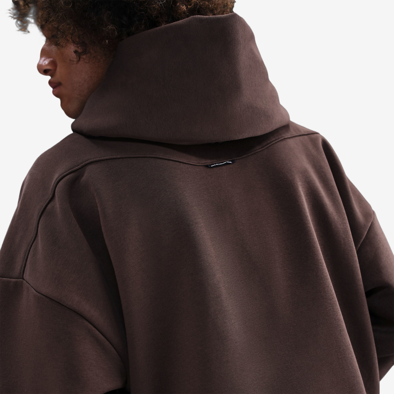 Nike Standard Issue Brushed Pullover Hoodie Image 2 of 3. Tap to open photo gallery.