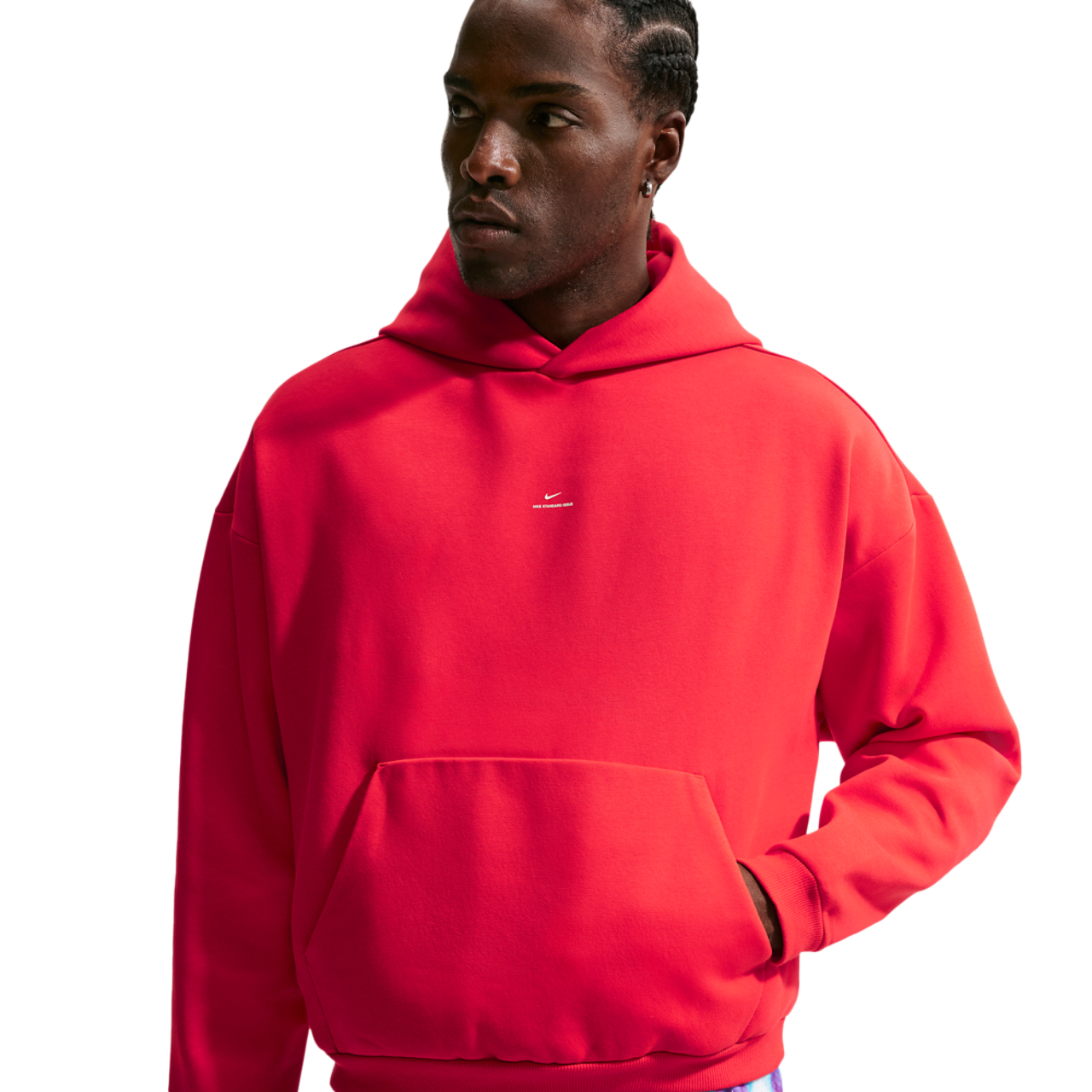 Nike Standard Issue Brushed Pullover Hoodie Image 1 of 4. Tap to open photo gallery.