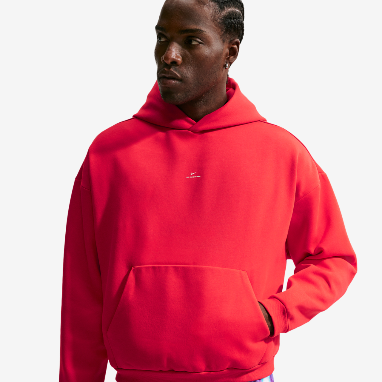 Nike Standard Issue Brushed Pullover Hoodie Image 1 of 4. Tap to open photo gallery.