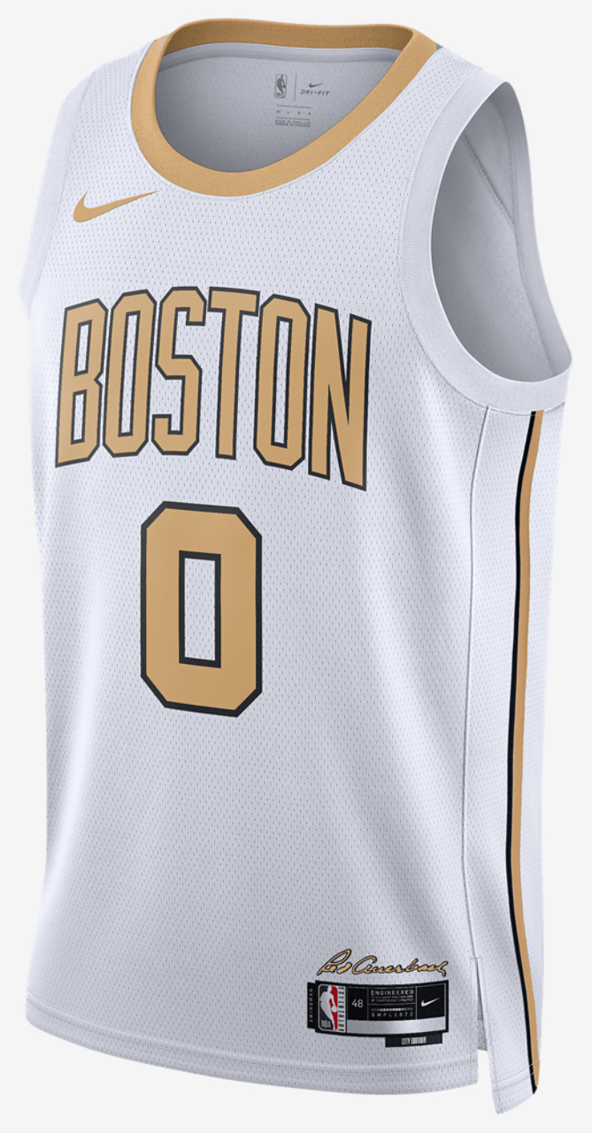 Nike Celtics Dri-FIT Swingman City Edition Jersey Image 2 of 2. Tap to open photo gallery.