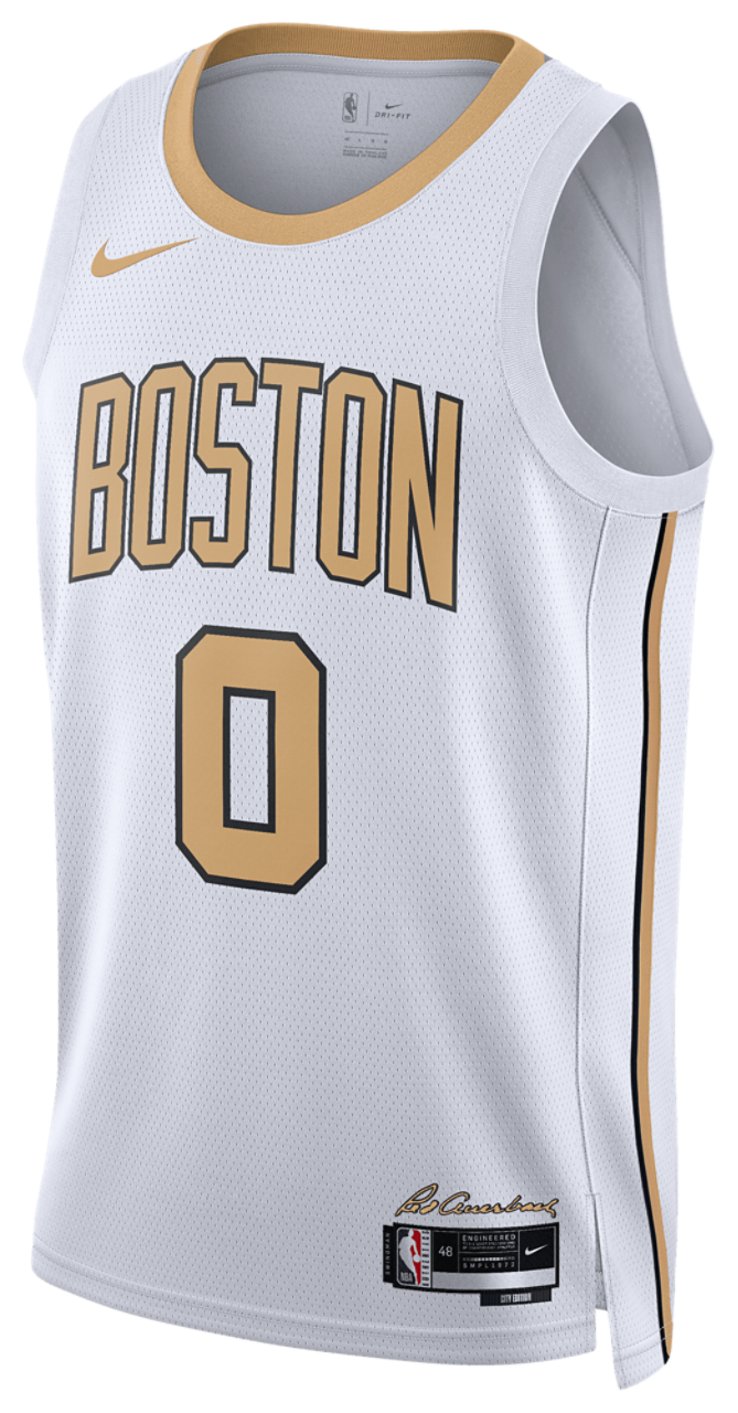 Nike Celtics Dri-FIT Swingman City Edition Jersey Image 2 of 2. Tap to open photo gallery.