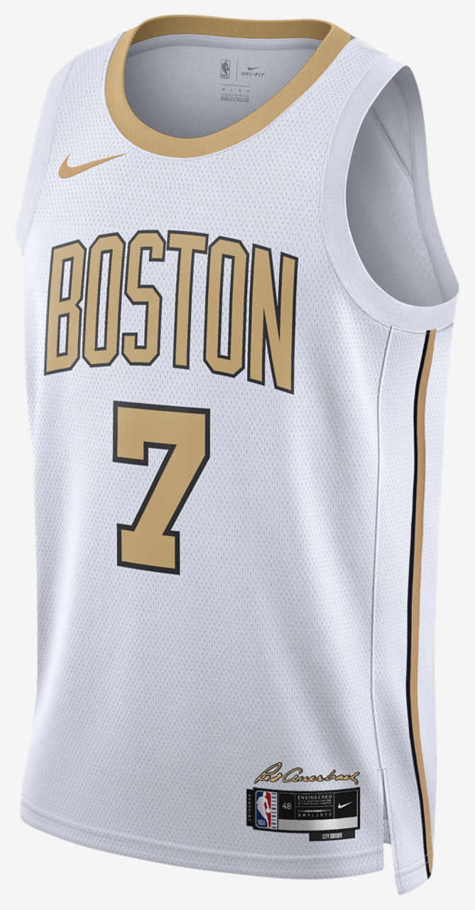 Nike Celtics Dri-FIT Swingman City Edition Jersey Image 1 of 2. Tap to open photo gallery.