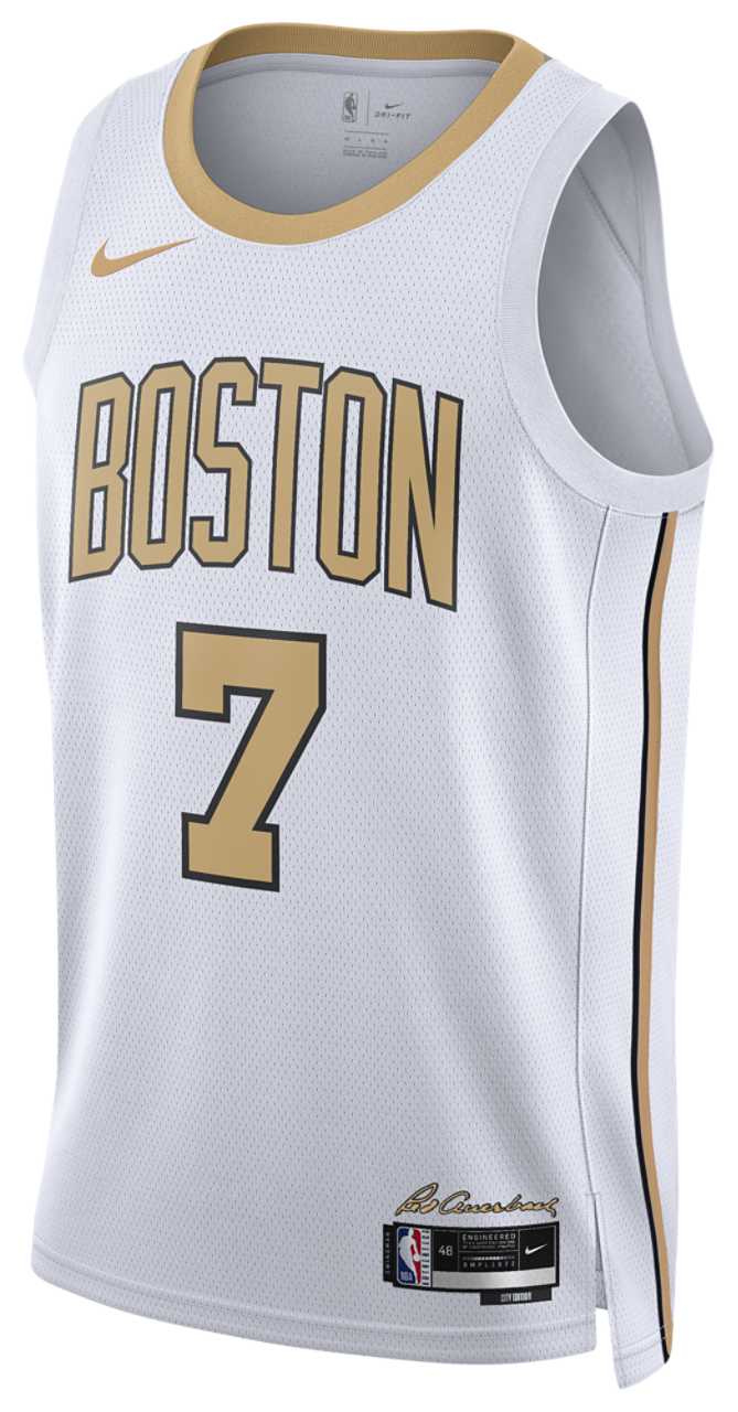 Nike Celtics Dri-FIT Swingman City Edition Jersey Image 1 of 2. Tap to open photo gallery.