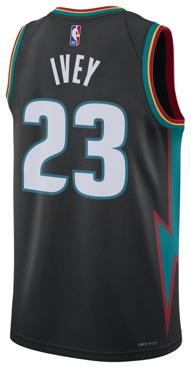 Nike Pistons Dri-FIT Swingman City Edition Jersey Image 2 of 2. Tap to open photo gallery.