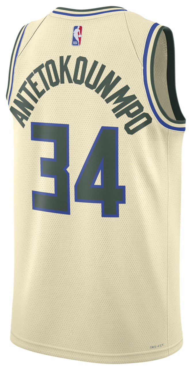 Nike Bucks Dri-FIT Swingman City Edition Jersey Image 2 of 2. Tap to open photo gallery.