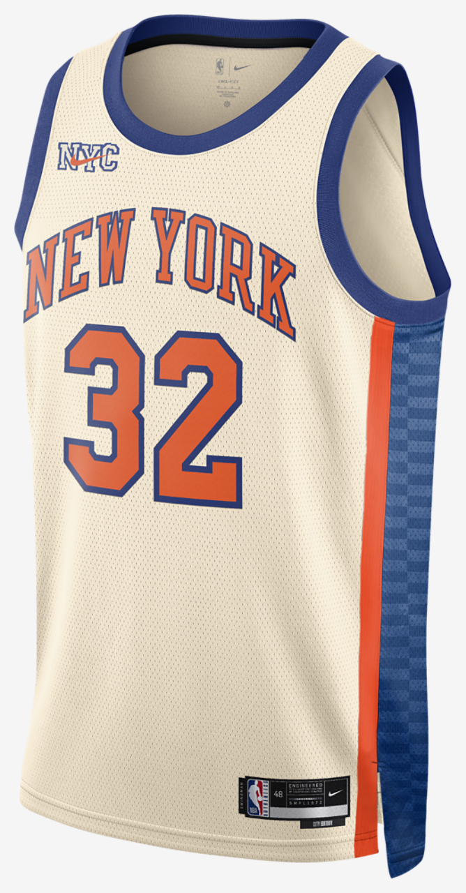 Nike Knicks Dri-FIT Swingman City Edition Jersey Image 1 of 2. Tap to open photo gallery.