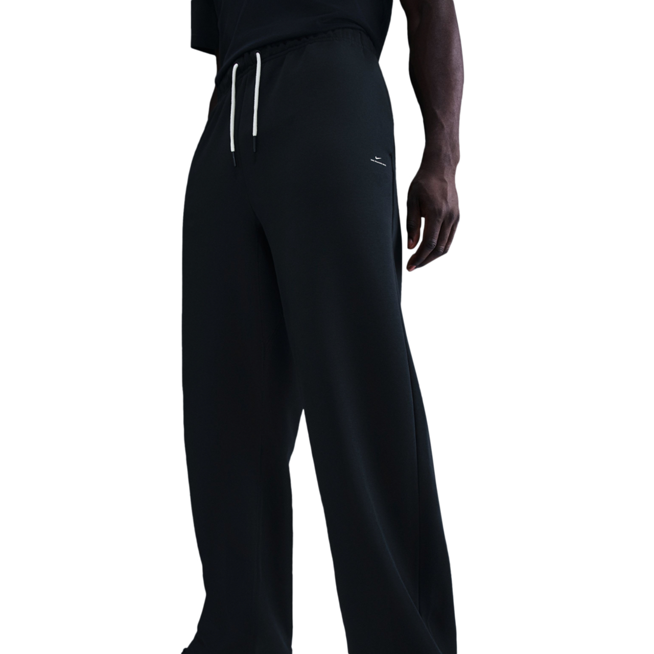 Nike Standard Issue Brushed Open Hem Pants Image 1 of 2. Tap to open photo gallery.