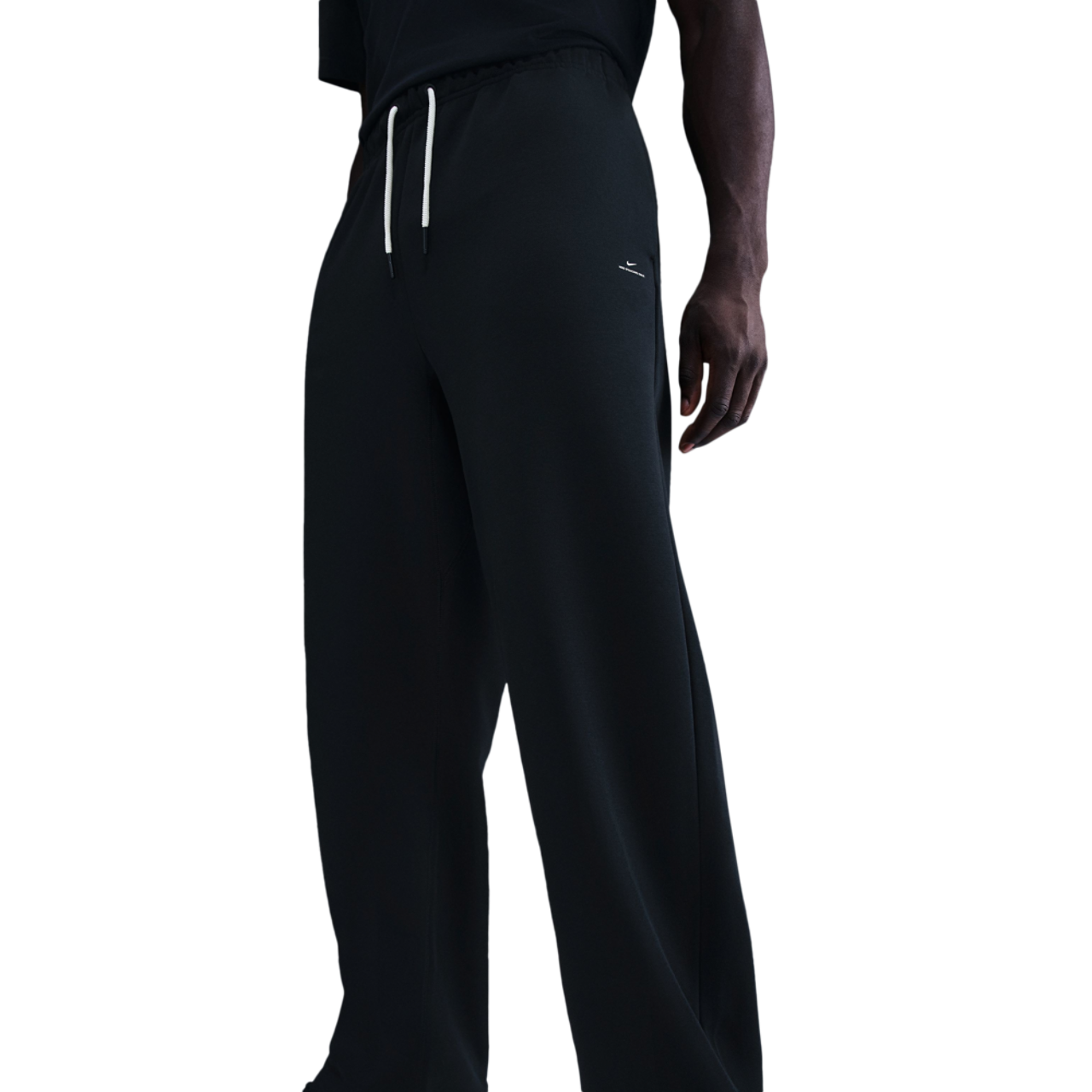 Nike Standard Issue Brushed Open Hem Pants Image 1 of 2. Tap to open photo gallery.