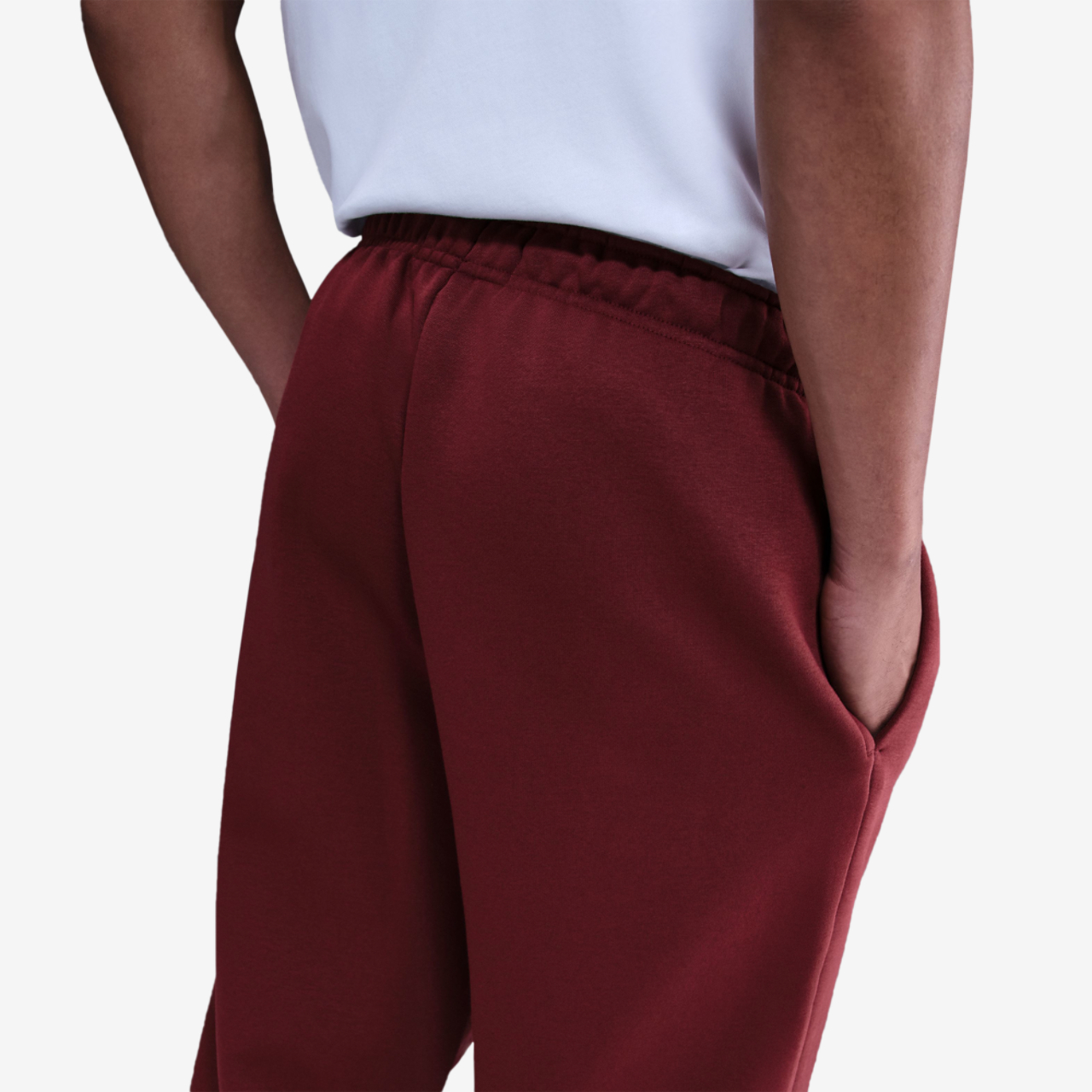 Nike Standard Issue Brushed Open Hem Pants Image 2 of 3. Tap to open photo gallery.