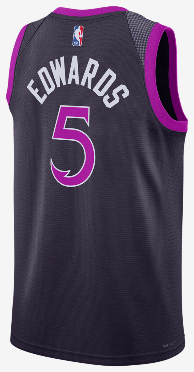Nike Timberwolves Dri-FIT Swingman CE Jersey Image 1 of 2. Tap to open photo gallery.