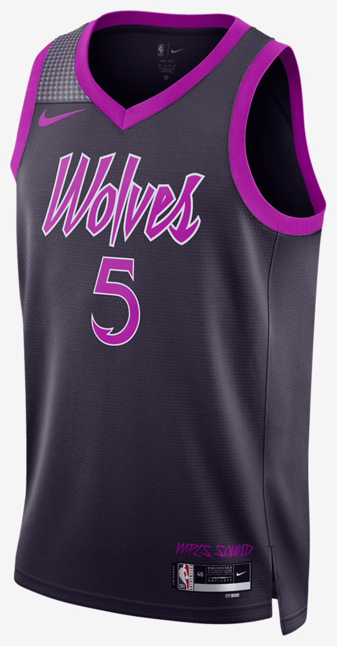 Nike Timberwolves Dri-FIT Swingman CE Jersey Image 2 of 2. Tap to open photo gallery.