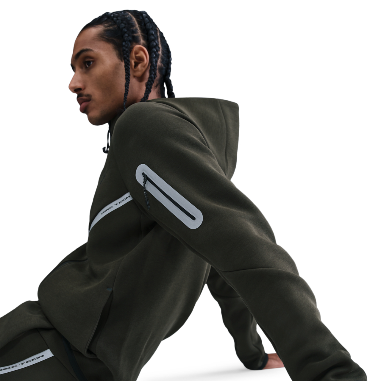Nike Tech Fleece WR Full-Zip Jacket Image 2 of 5. Tap to open photo gallery.