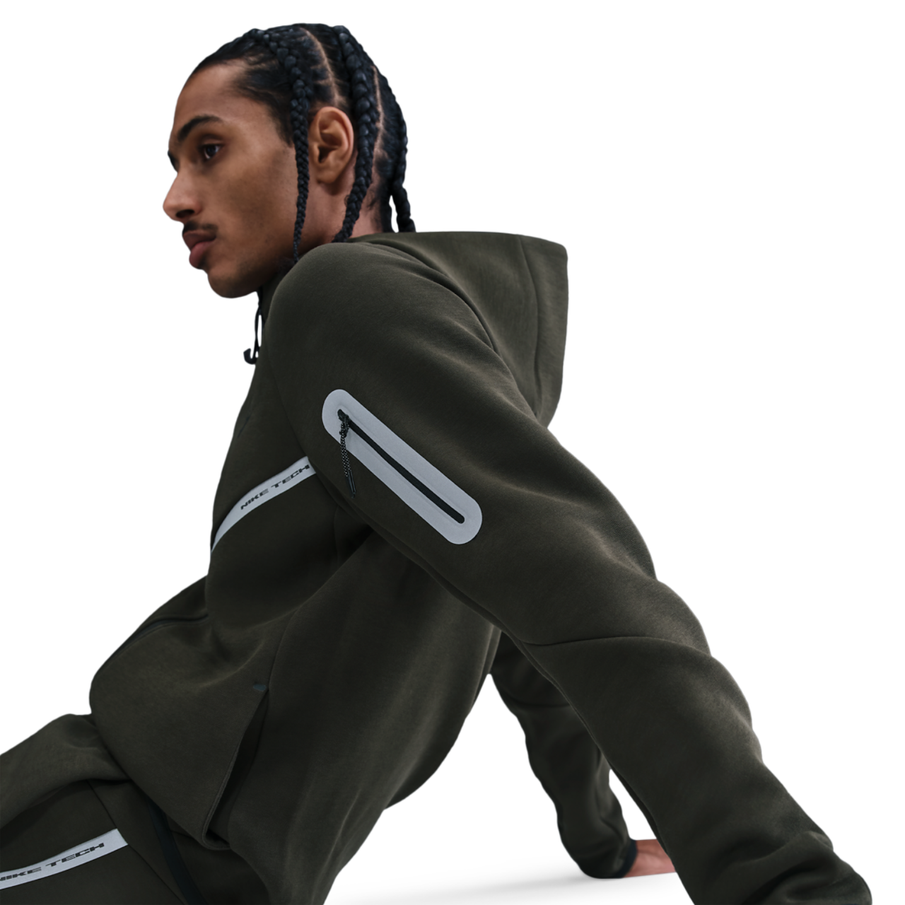 Nike Tech Fleece WR Full-Zip Jacket Image 2 of 5. Tap to open photo gallery.