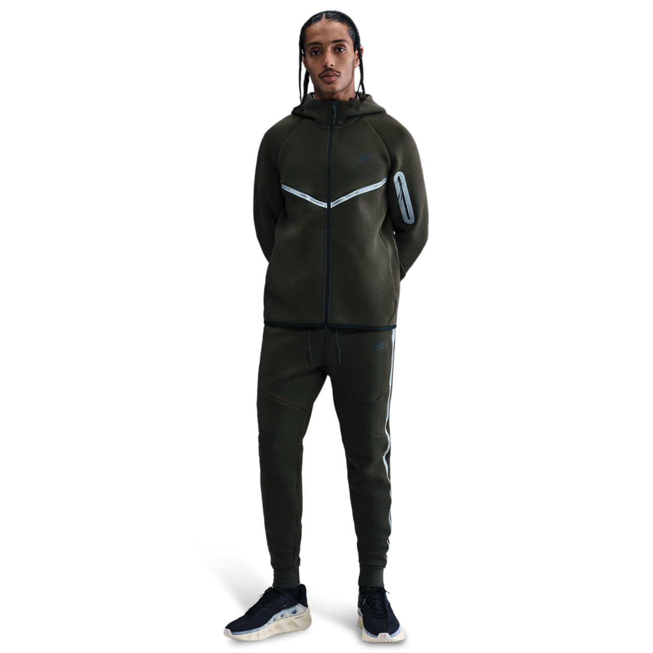 Nike Tech Fleece WR Full-Zip Jacket Image 4 of 5. Tap to open photo gallery.