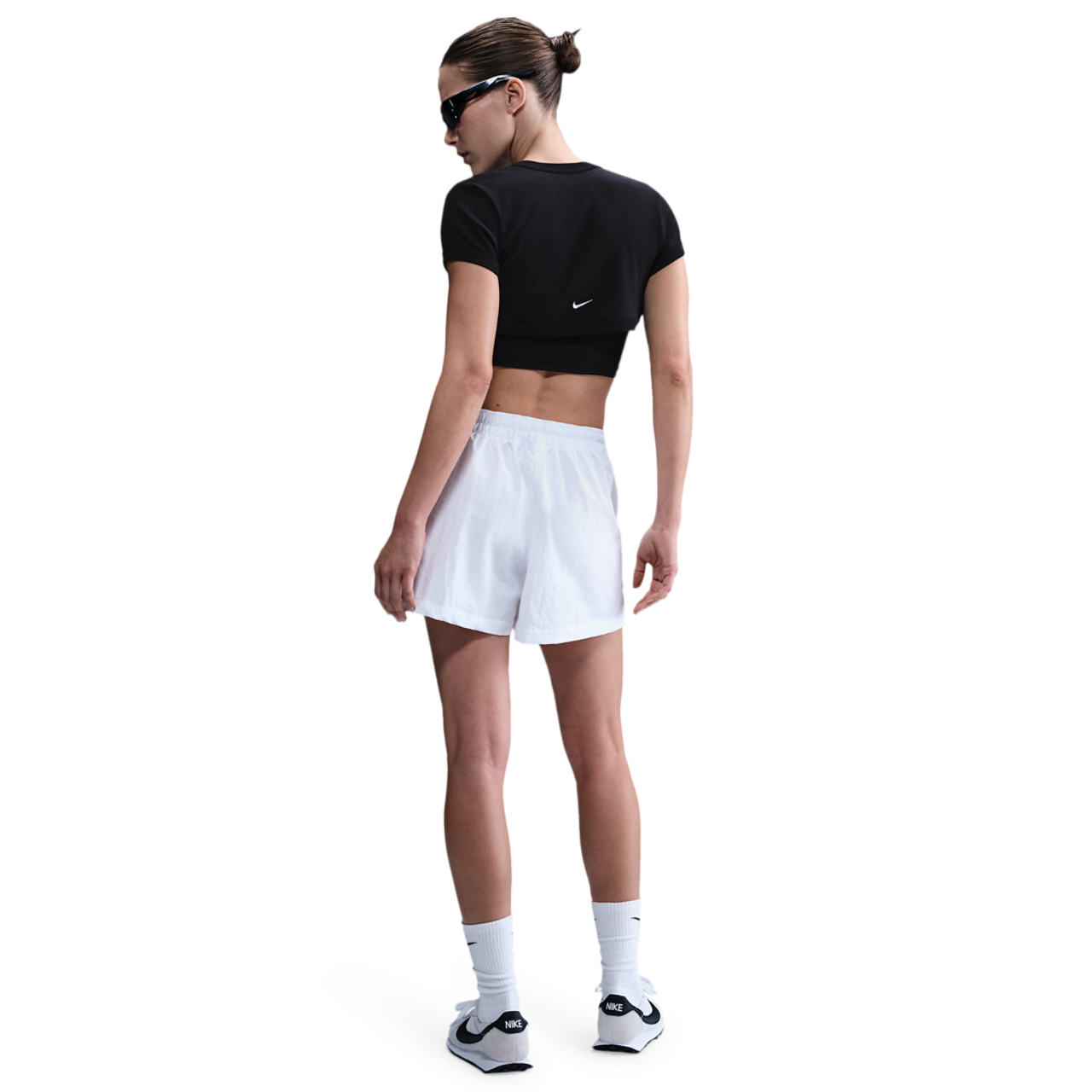 Nike NSW Essential Woven 3" Skort Image 4 of 4. Tap to open photo gallery.