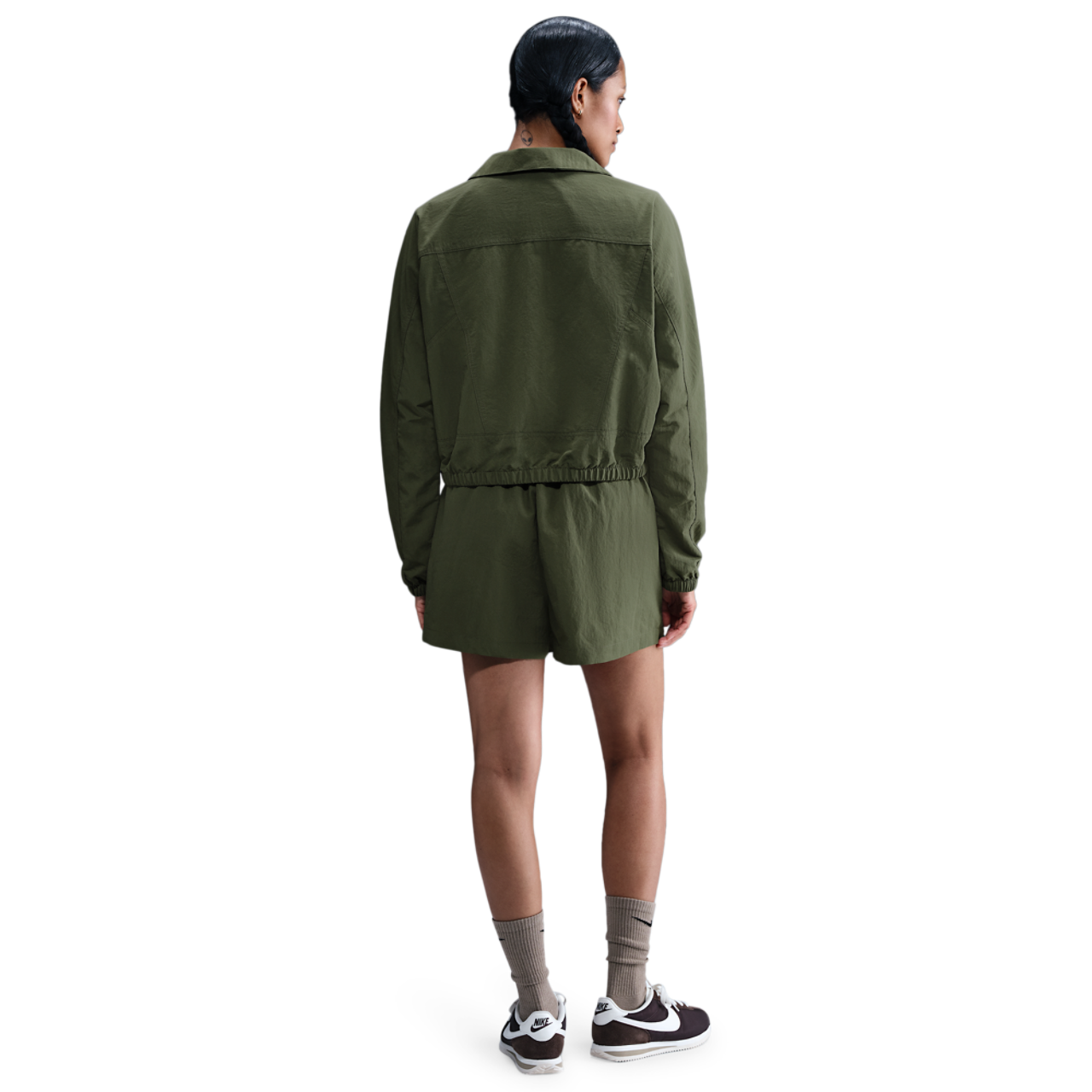 Nike NSW Essential Woven 3" Skort Image 5 of 5. Tap to open photo gallery.