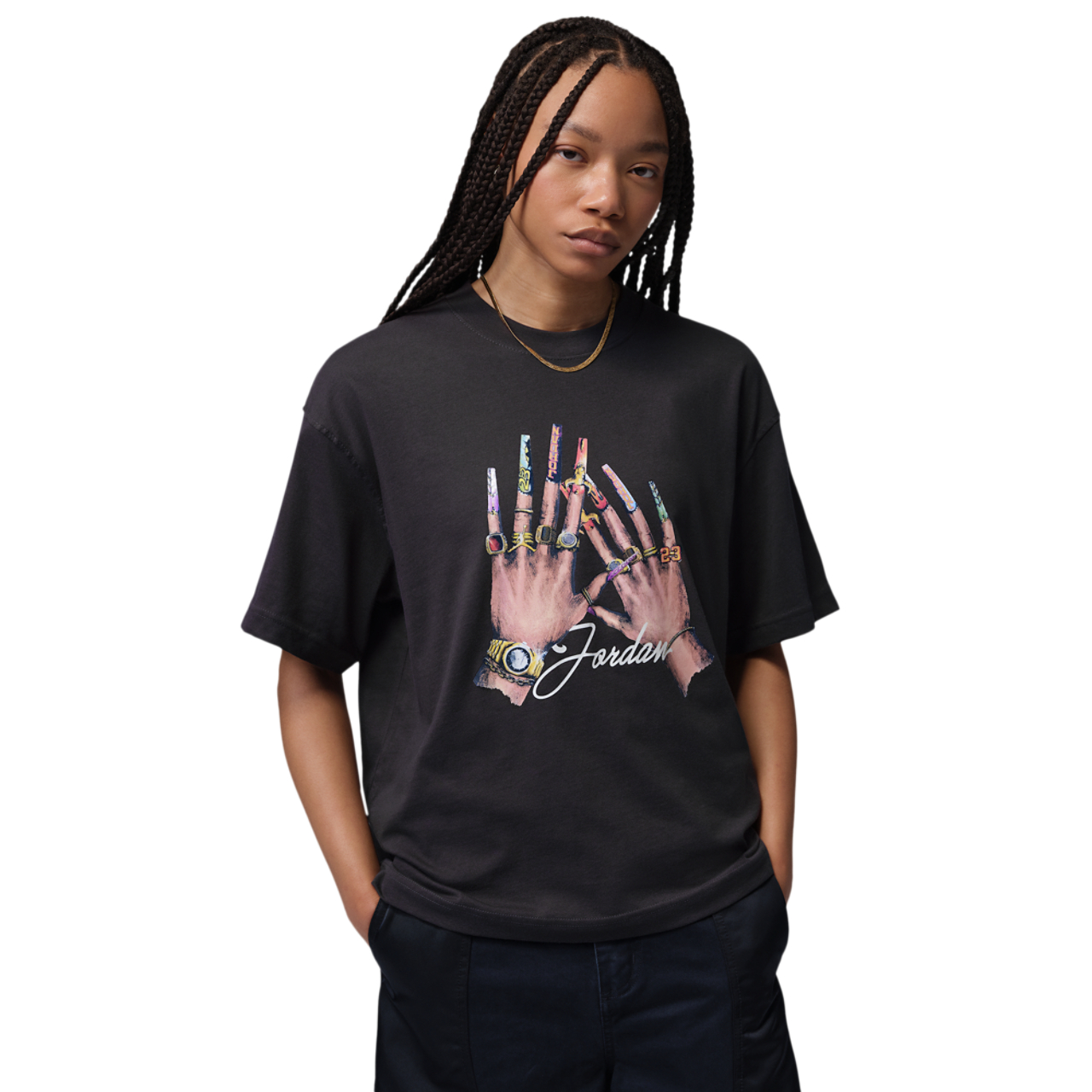 Jordan GFX Nail Short Sleeve T-Shirt - Women's | Foot Locker