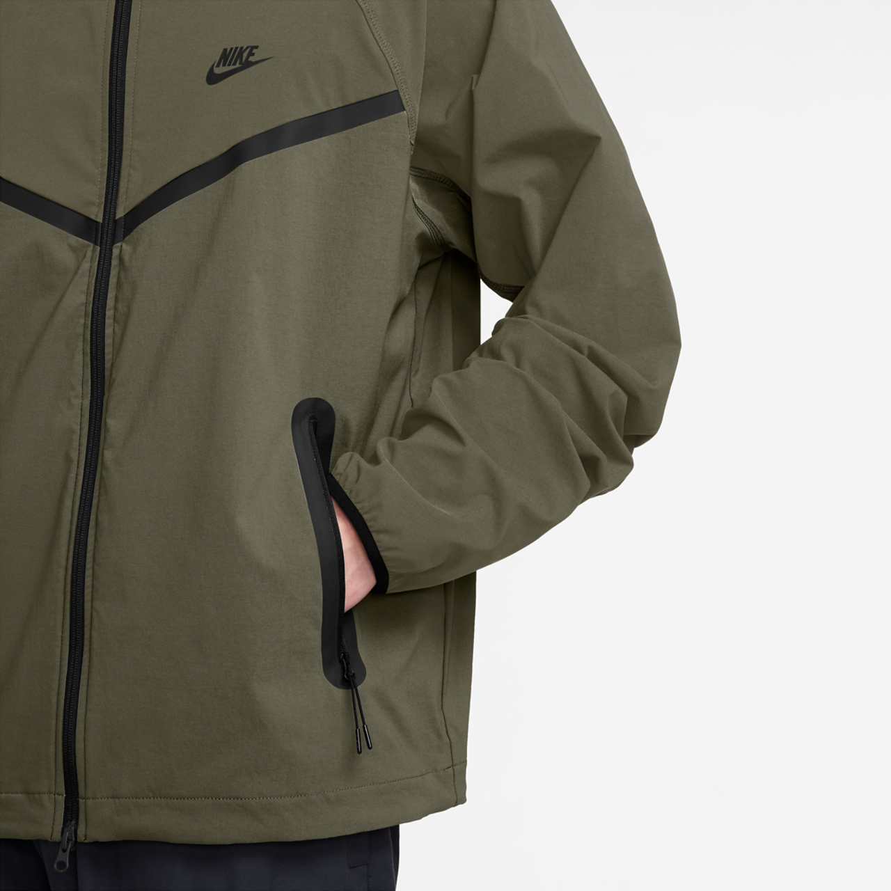 Nike Tech Woven WR Full-Zip Jacket Image 3 of 3. Tap to open photo gallery.
