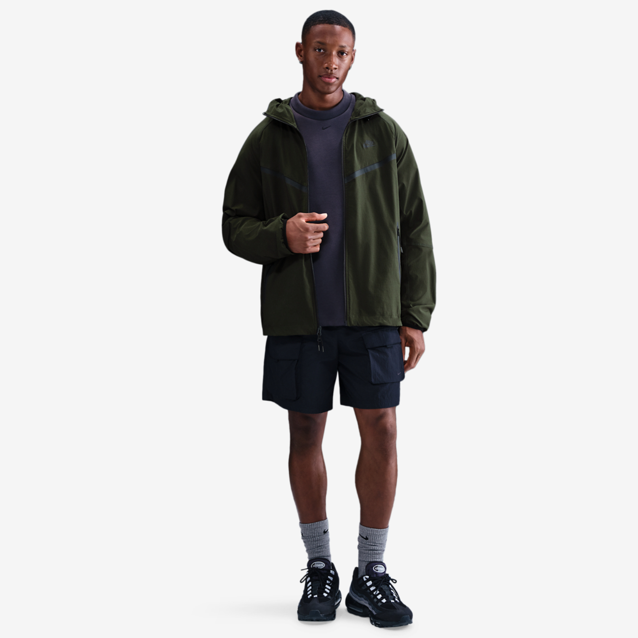 Nike Tech Woven WR Full-Zip Jacket Image 1 of 5. Tap to open photo gallery.