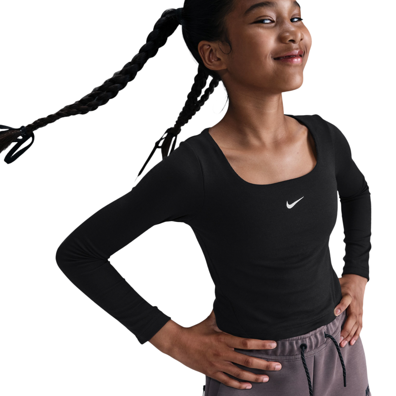 Nike Sty Star Long Sleeve Top Image 3 of 5. Tap to open photo gallery.