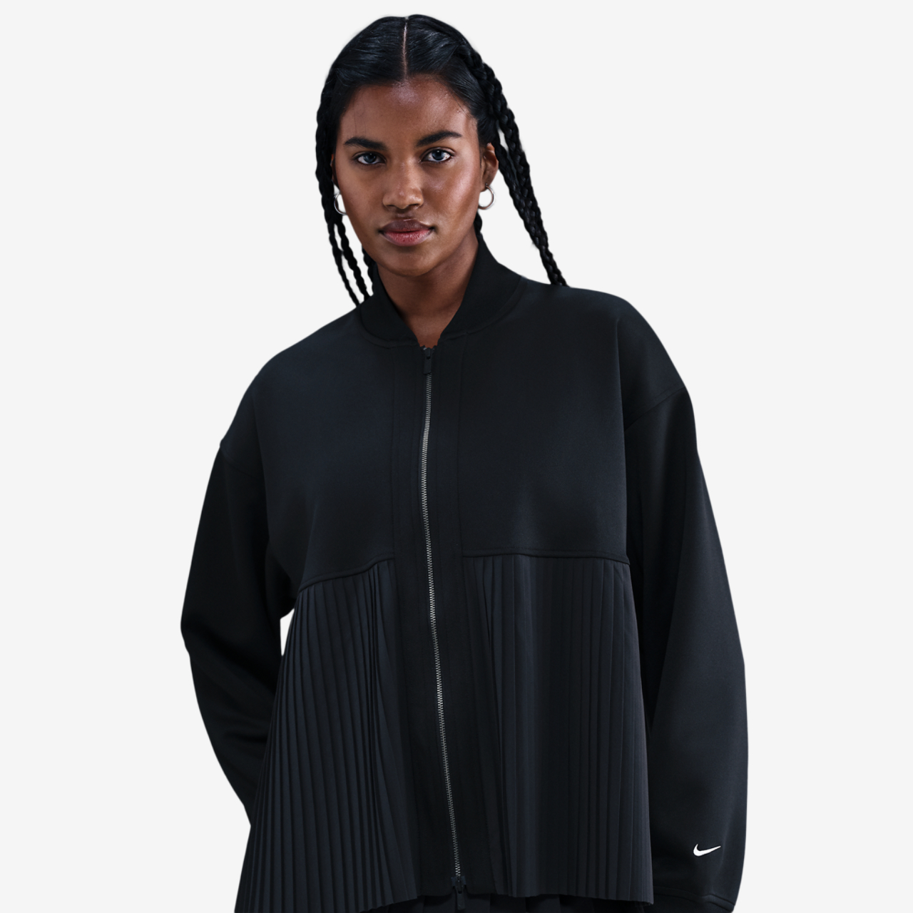 Nike NSW Pleated Jacket Image 1 of 4. Tap to open photo gallery.