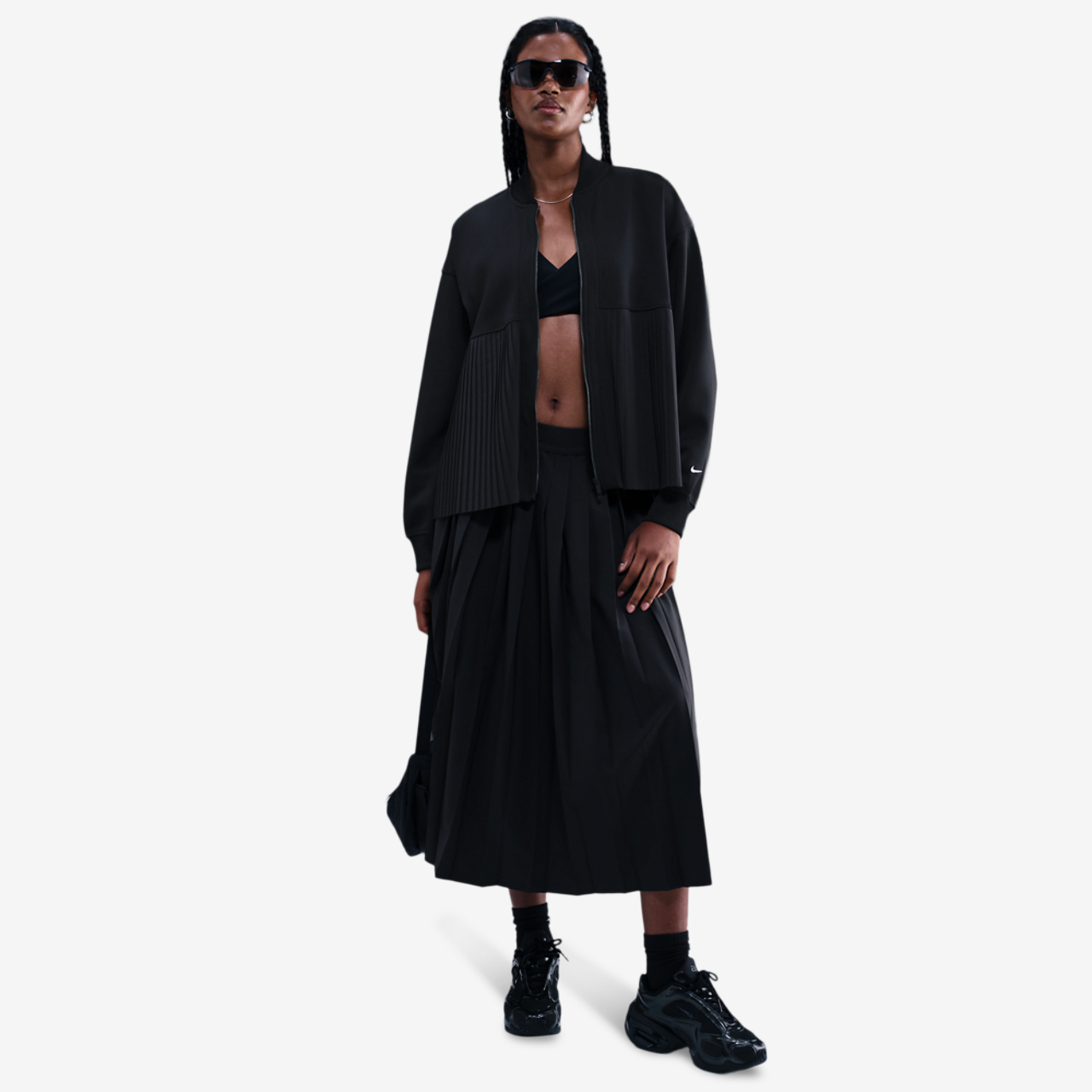 Nike NSW Pleated Jacket Image 3 of 4. Tap to open photo gallery.