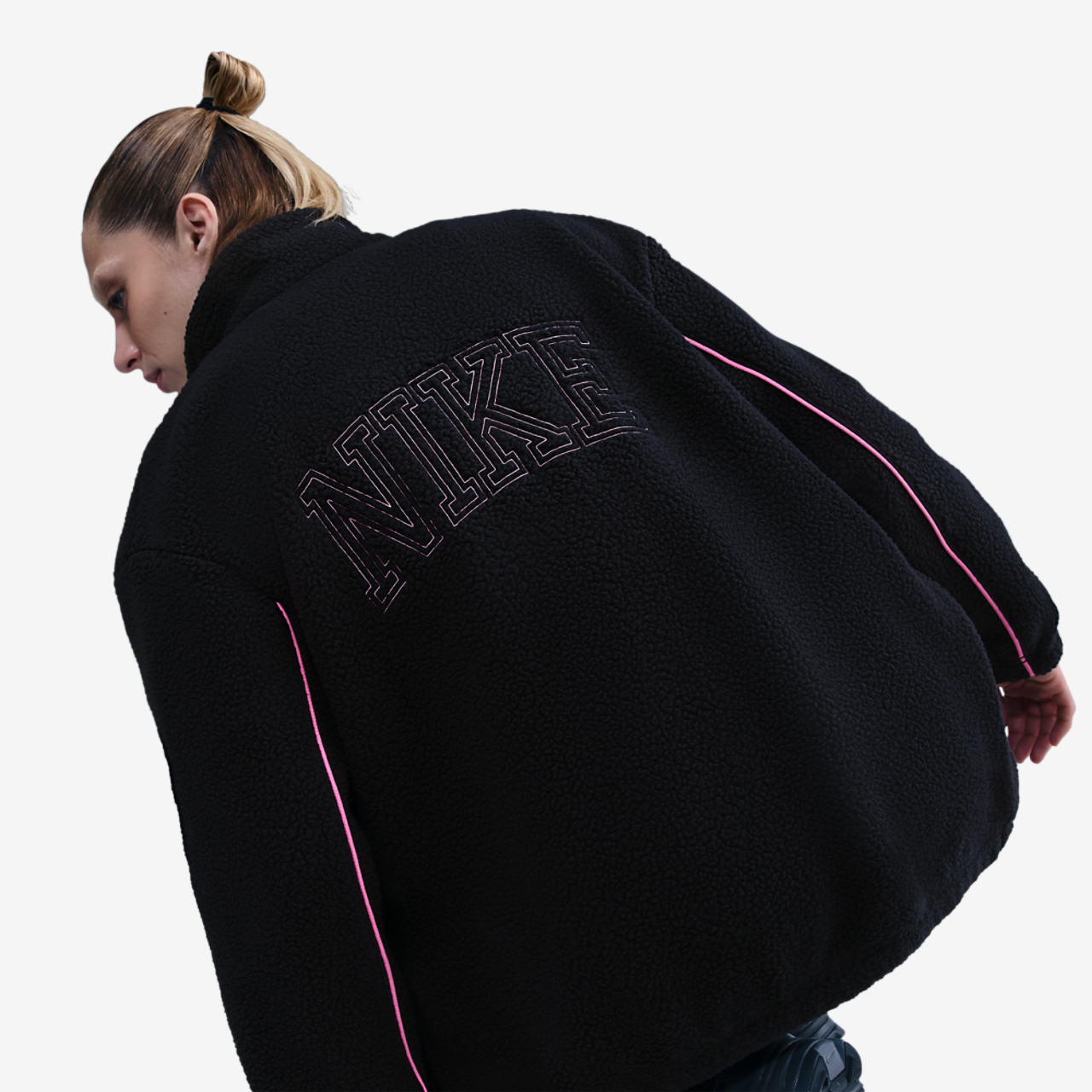 Nike NSW Sherpa Logo Jacket Image 2 of 4. Tap to open photo gallery.
