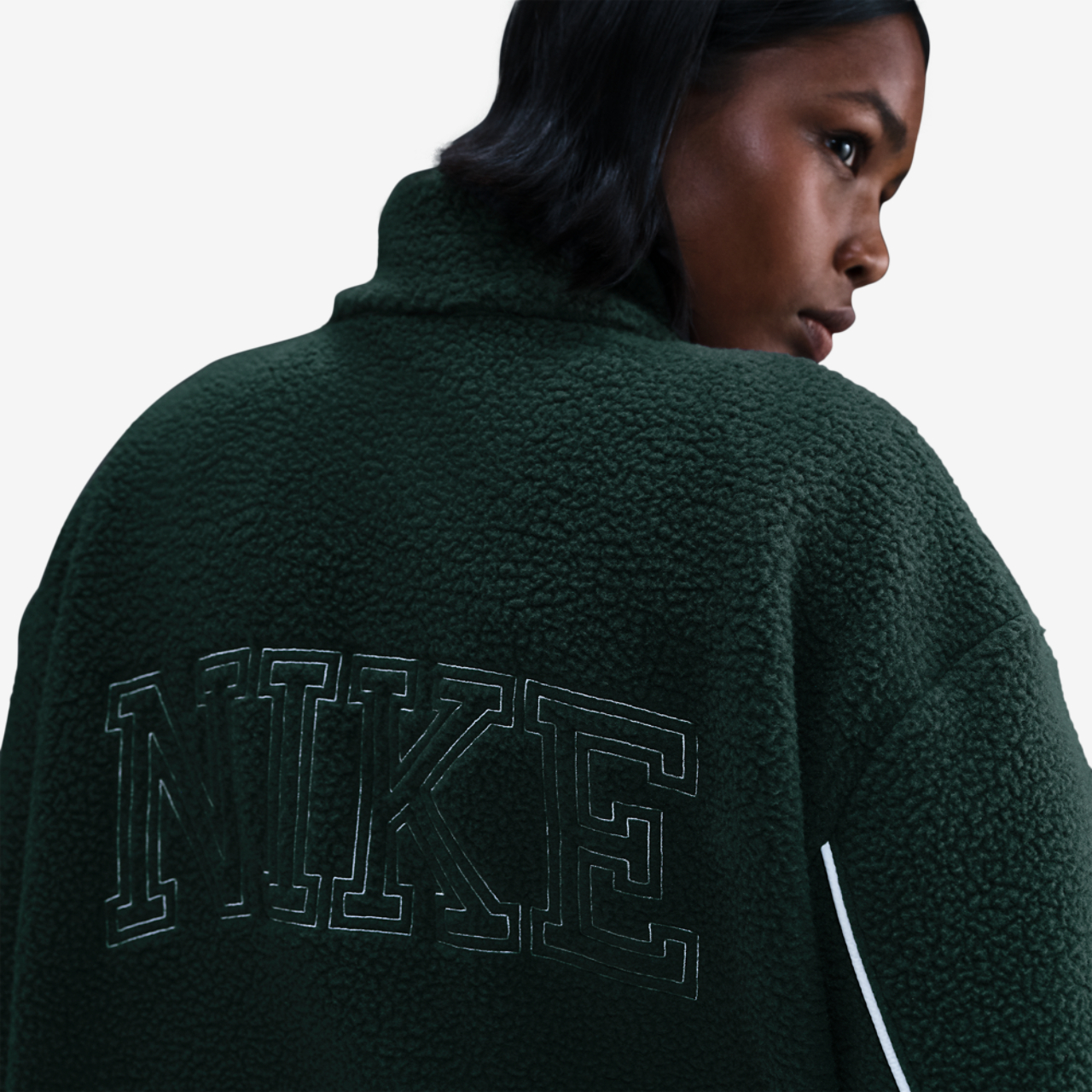 Nike NSW Sherpa Logo Jacket Image 2 of 4. Tap to open photo gallery.