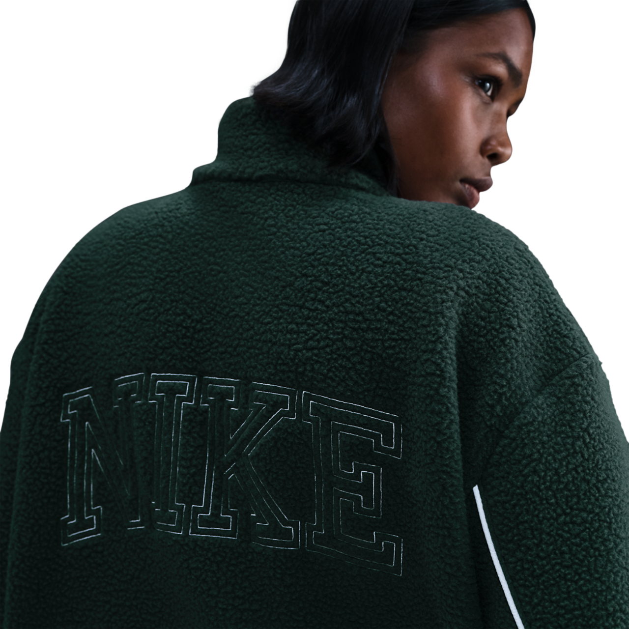 Nike NSW Sherpa Logo Jacket Image 2 of 4. Tap to open photo gallery.
