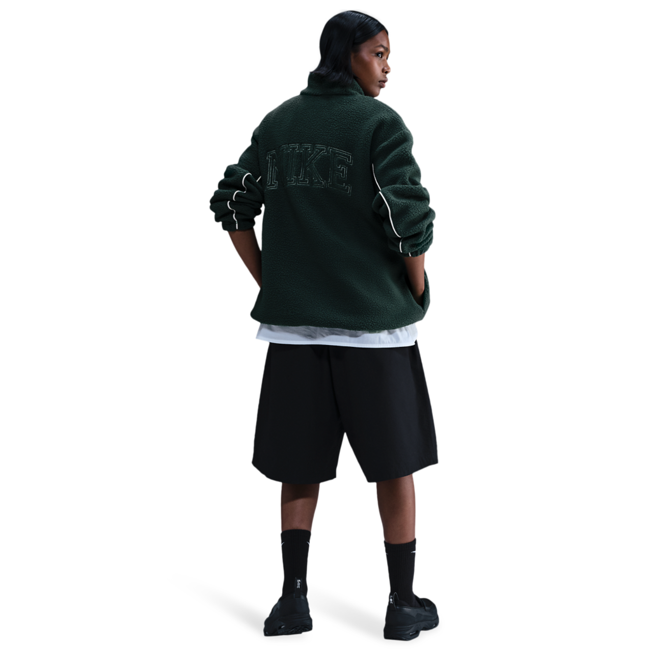 Nike NSW Sherpa Logo Jacket Image 4 of 4. Tap to open photo gallery.