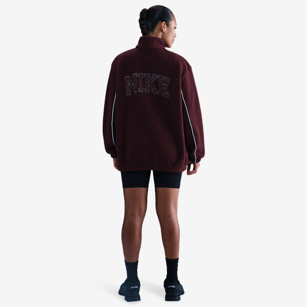 Nike NSW Sherpa Logo Jacket Image 4 of 4. Tap to open photo gallery.