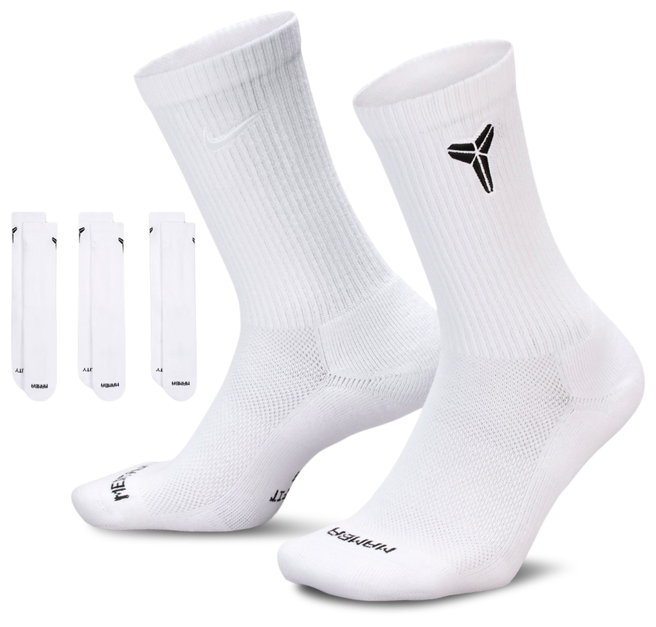 Nike Kobe Bryant Everyday Elevated Crew Sock 3 Pack - Adult | Foot