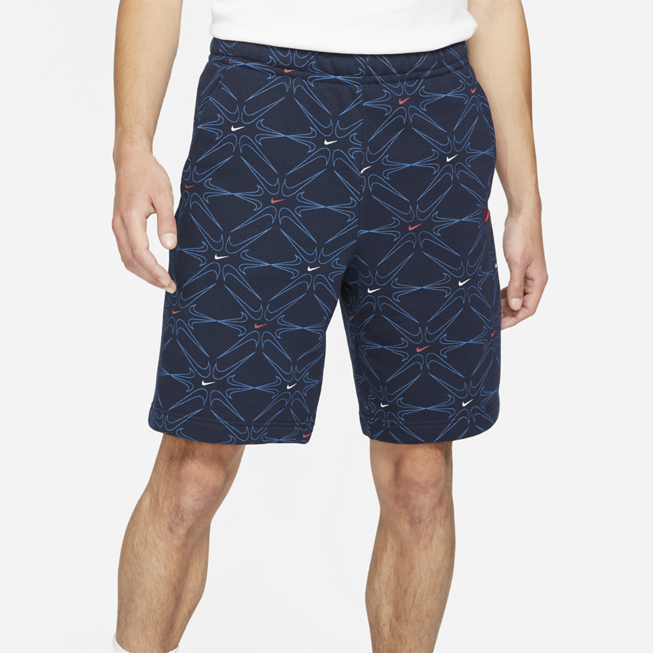 Nike Gel AOP Fleece Shorts Image 1 of 2. Tap to open photo gallery.