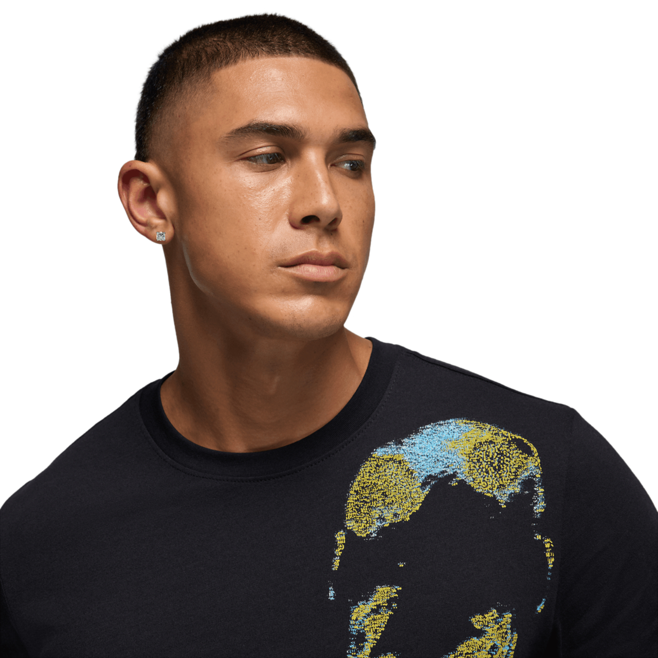 Jordan Dri-FIT Sport Graphic Short Sleeve Crew Image 3 of 6. Tap to open photo gallery.