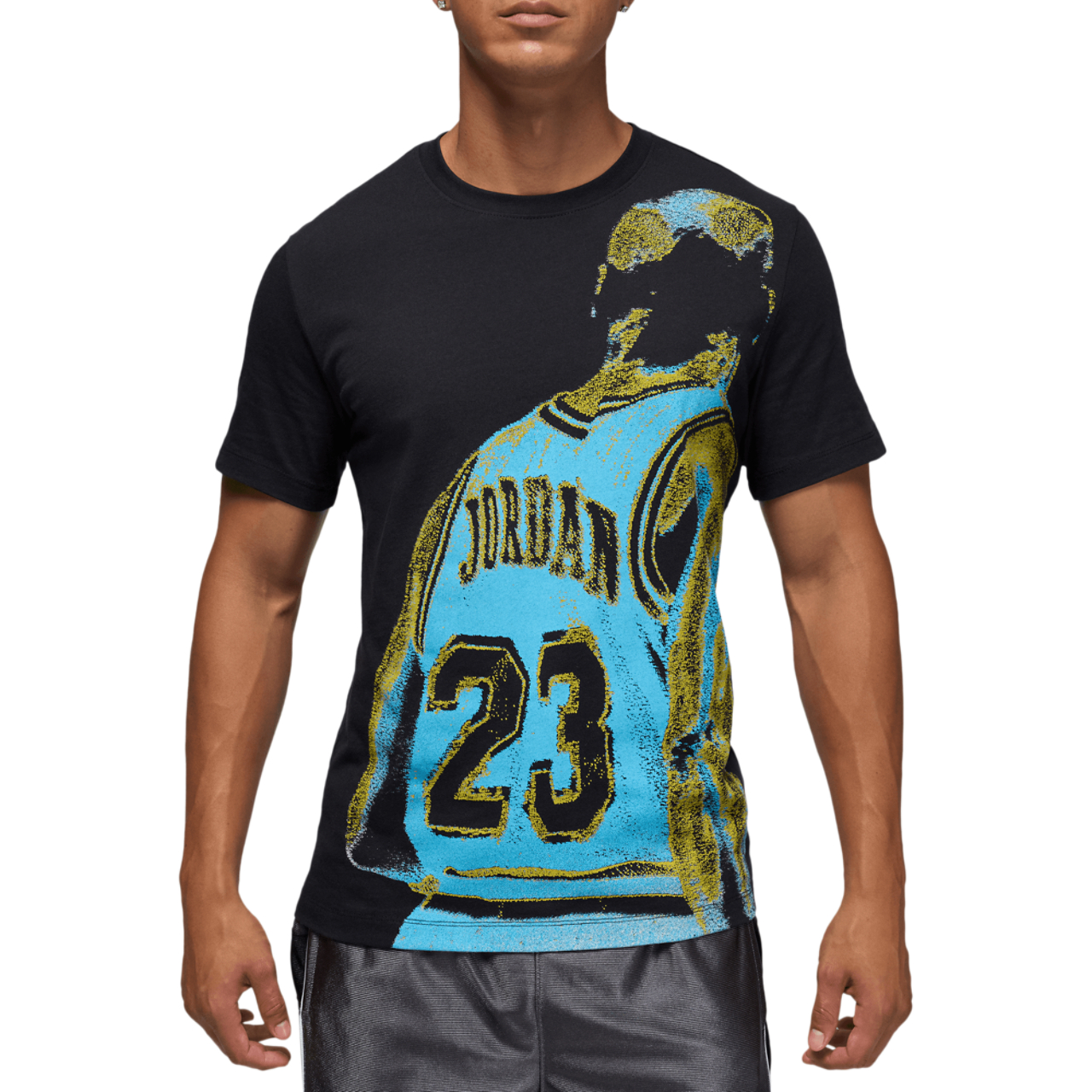 Jordan Dri-FIT Sport Graphic Short Sleeve Crew Image 4 of 6. Tap to open photo gallery.