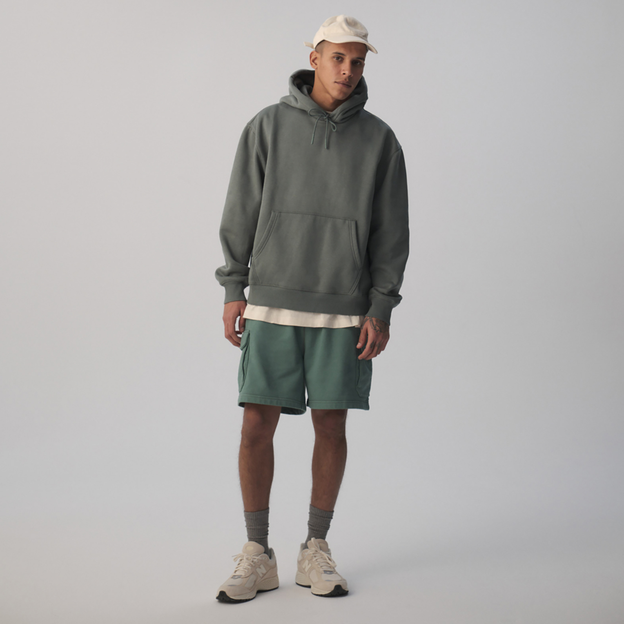 LCKR Based French Terry Cargo Shorts Image 5 of 5. Tap to open photo gallery.
