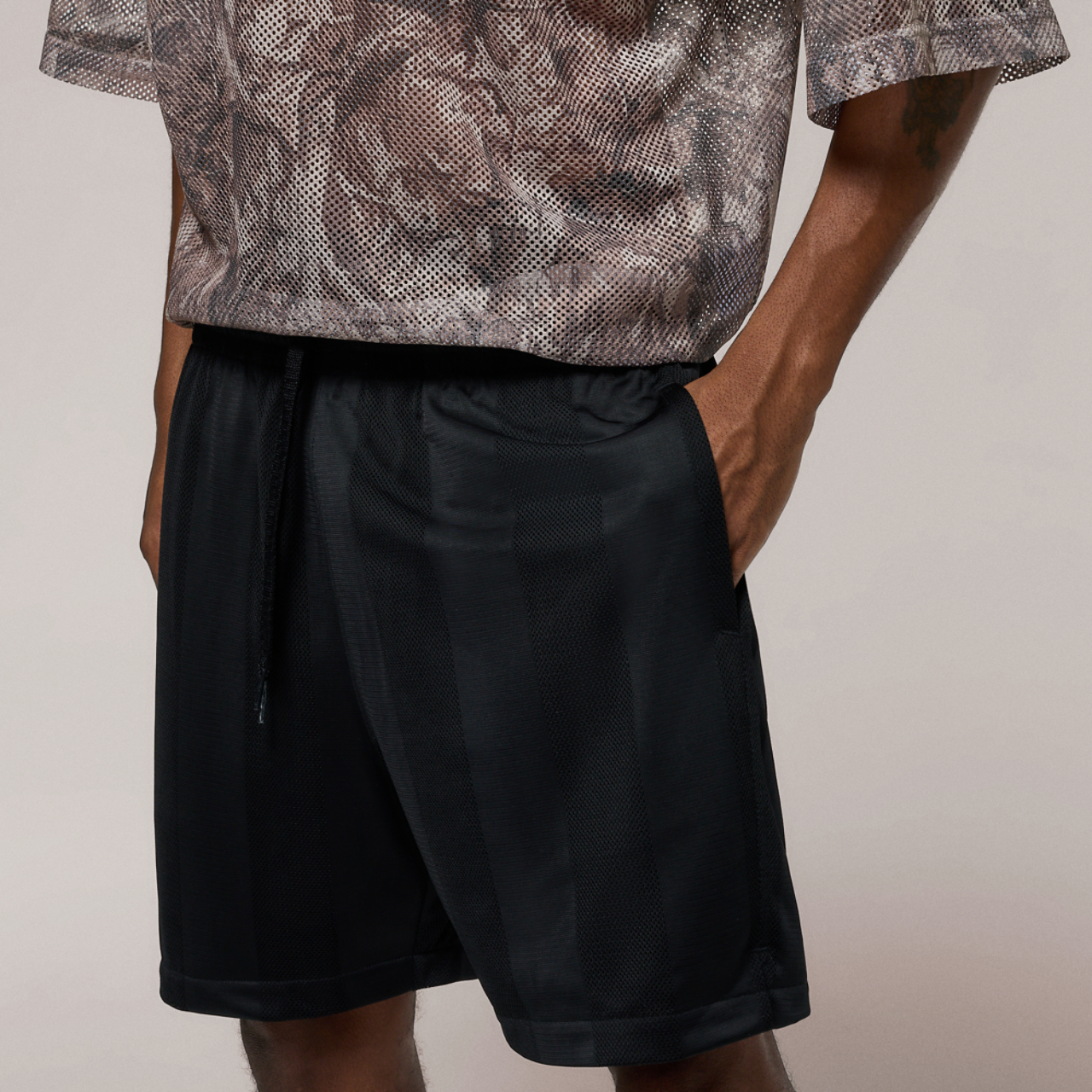 LCKR Brentwood Striped Mesh Shorts Image 3 of 9. Tap to open photo gallery.